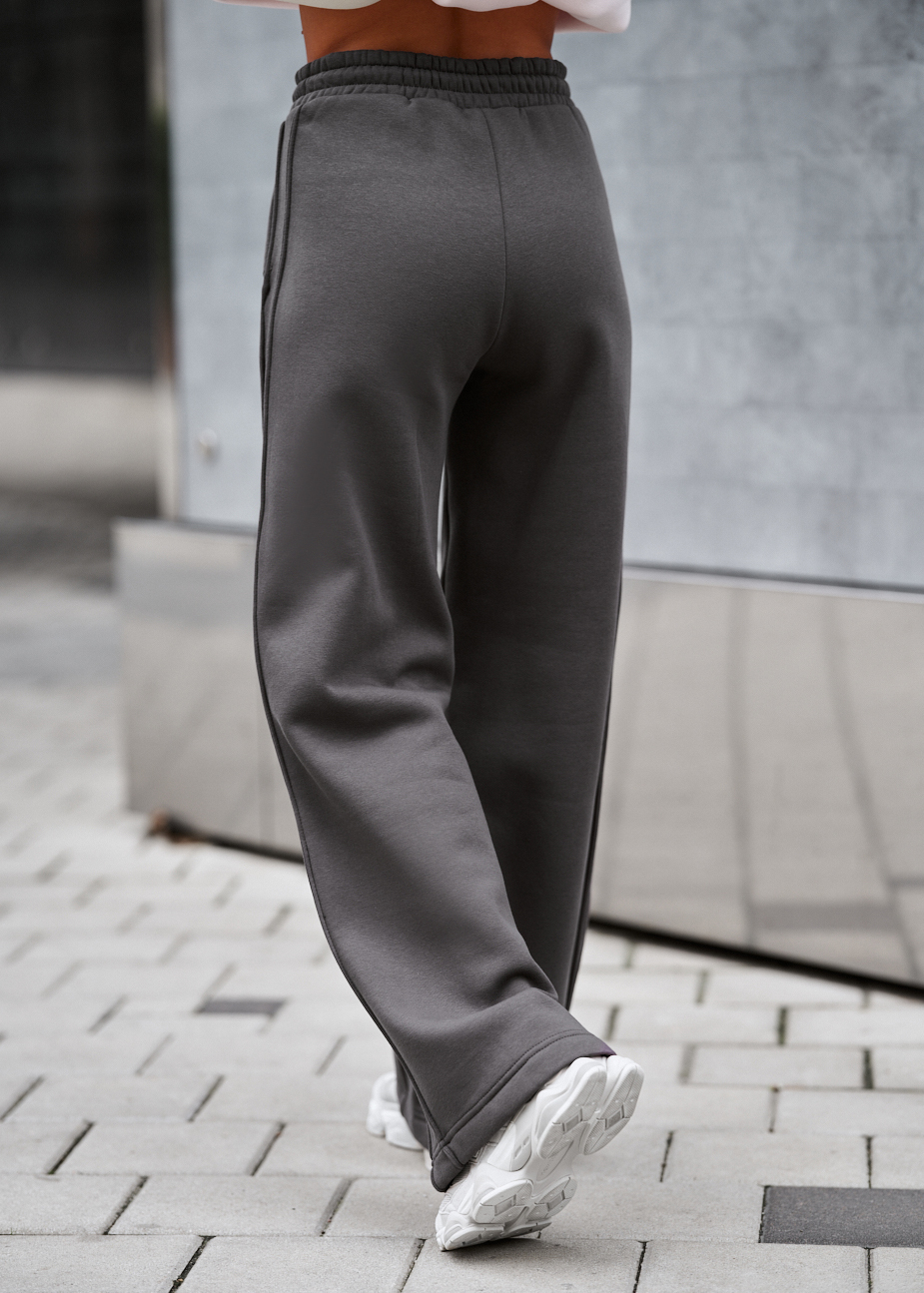 Spodnie Staff ril dark gray fleece