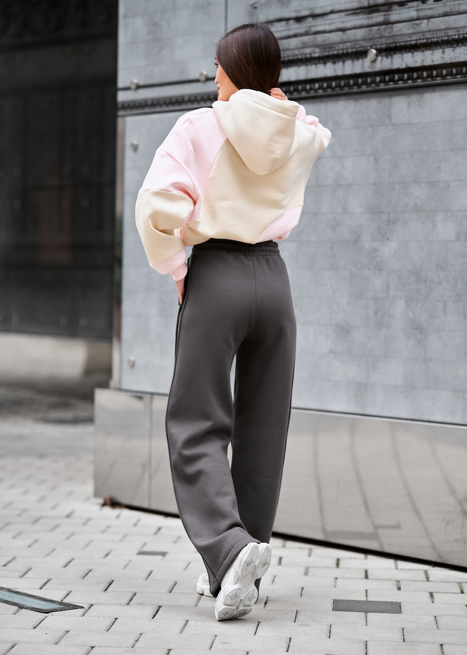 Spodnie Staff ril dark gray fleece