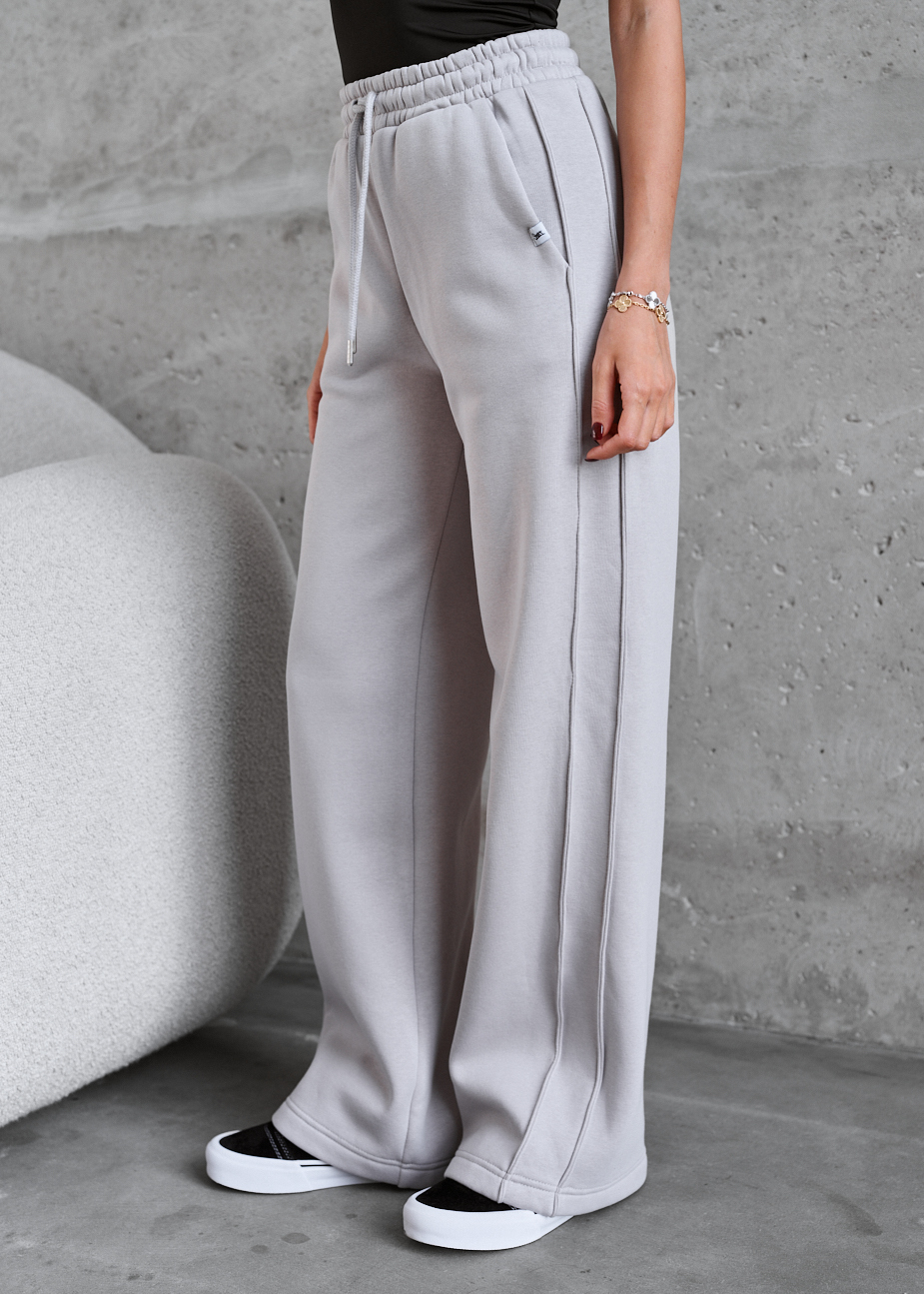 Spodnie Staff ril light gray fleece