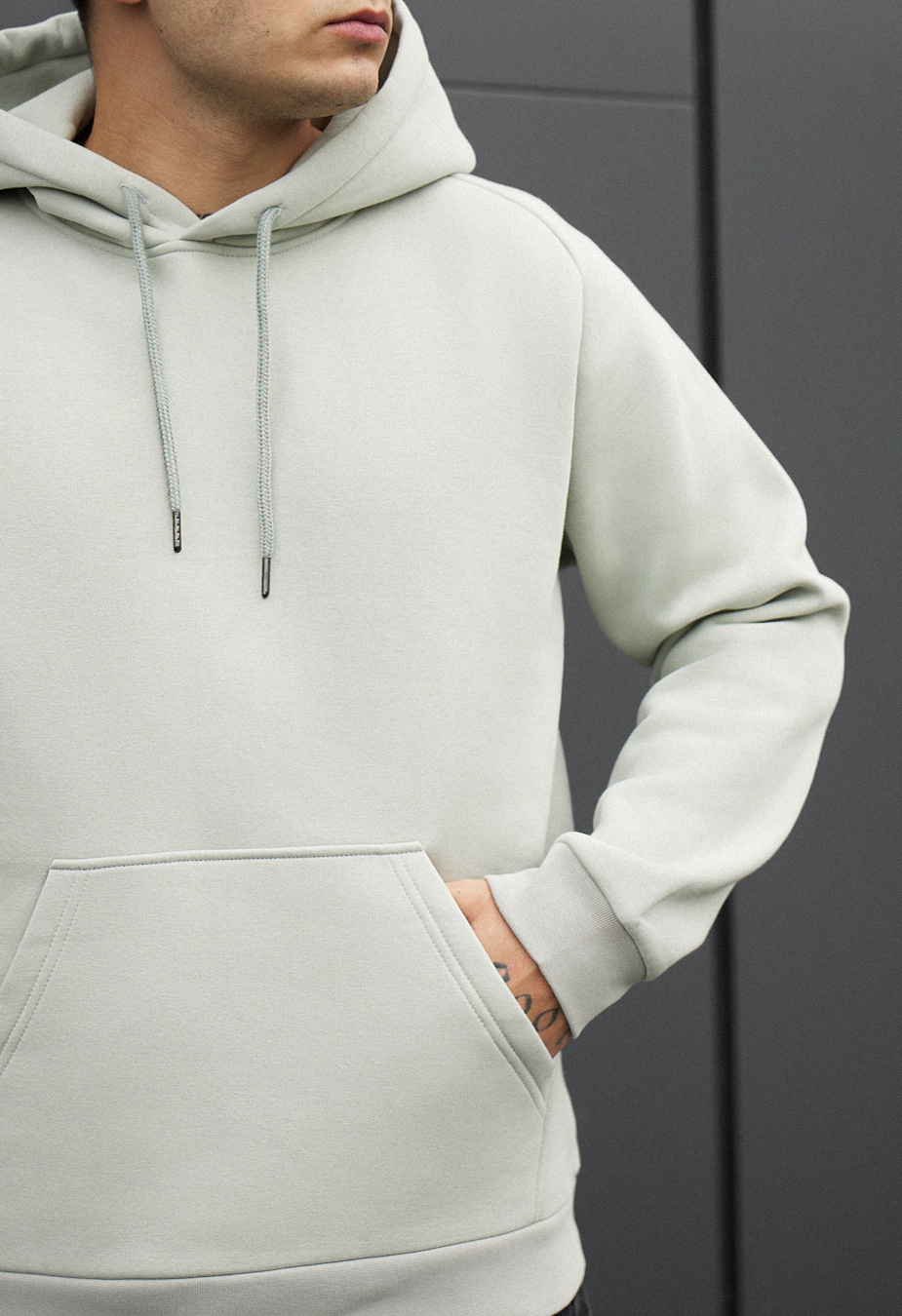 Bluza Staff light gray fleece