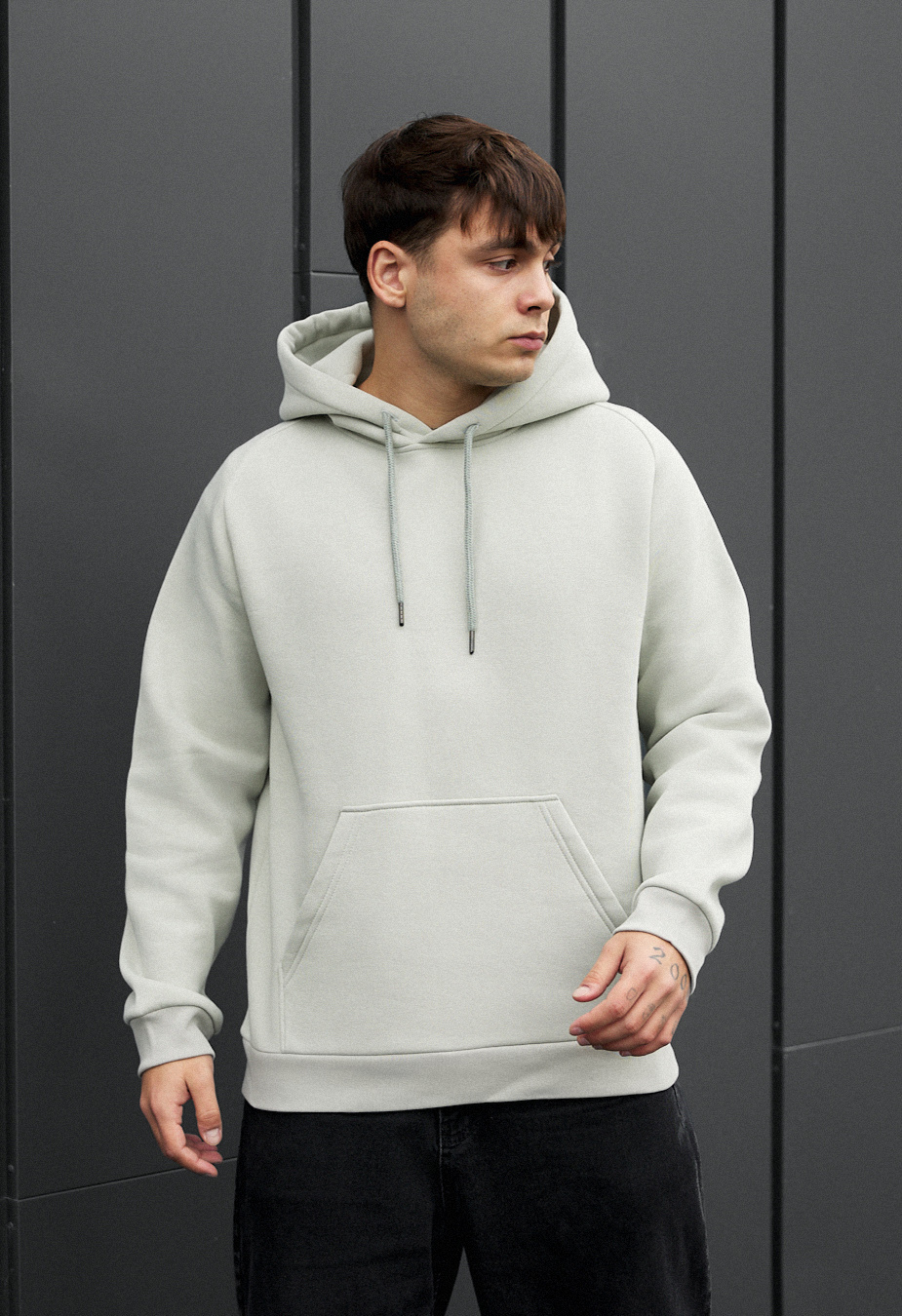 Bluza Staff light gray fleece