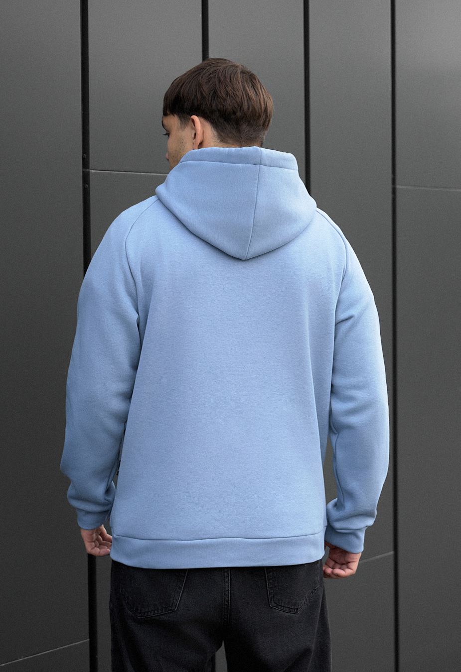 Bluza Staff light blue logo fleece