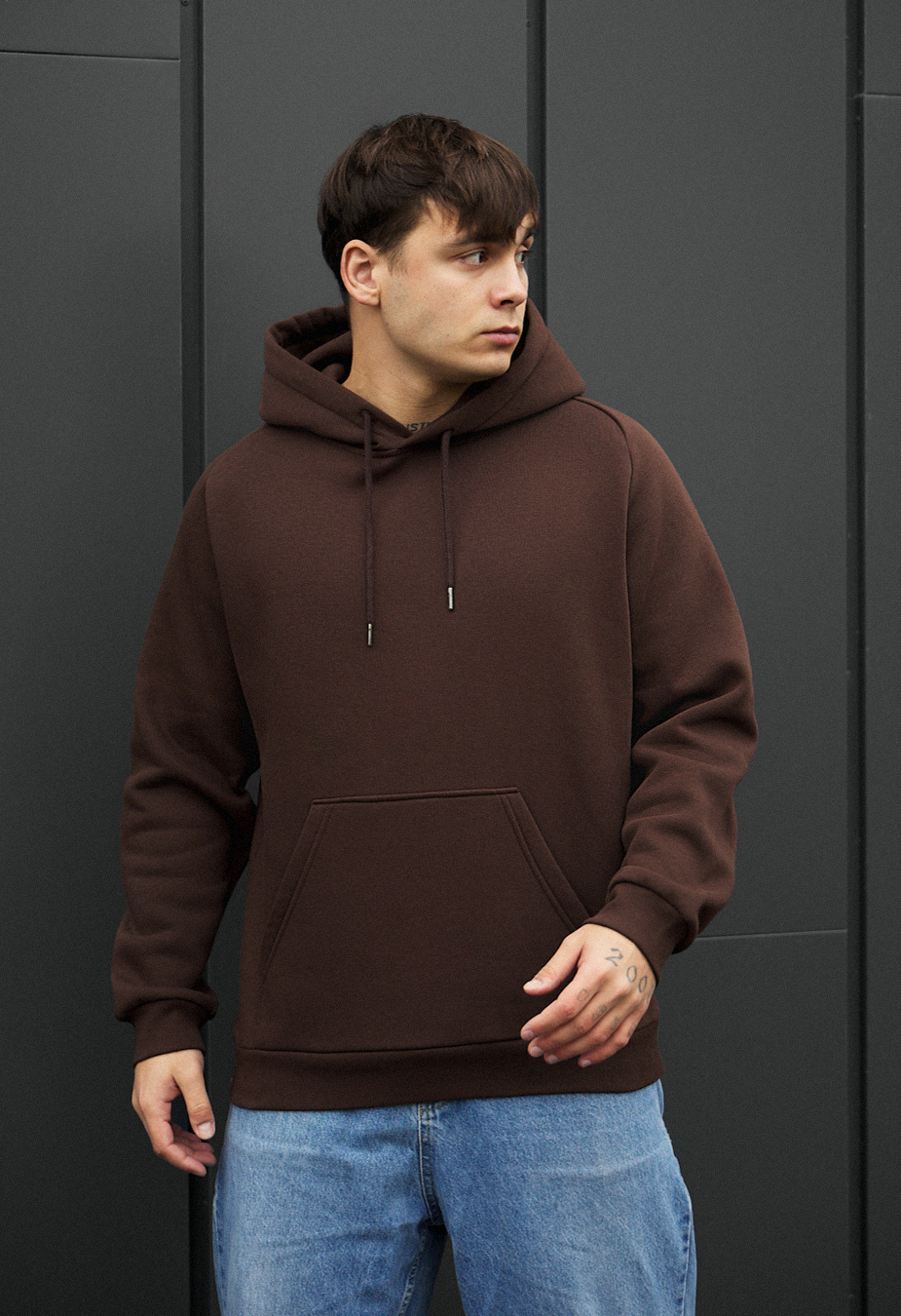 Bluza Staff brown fleece