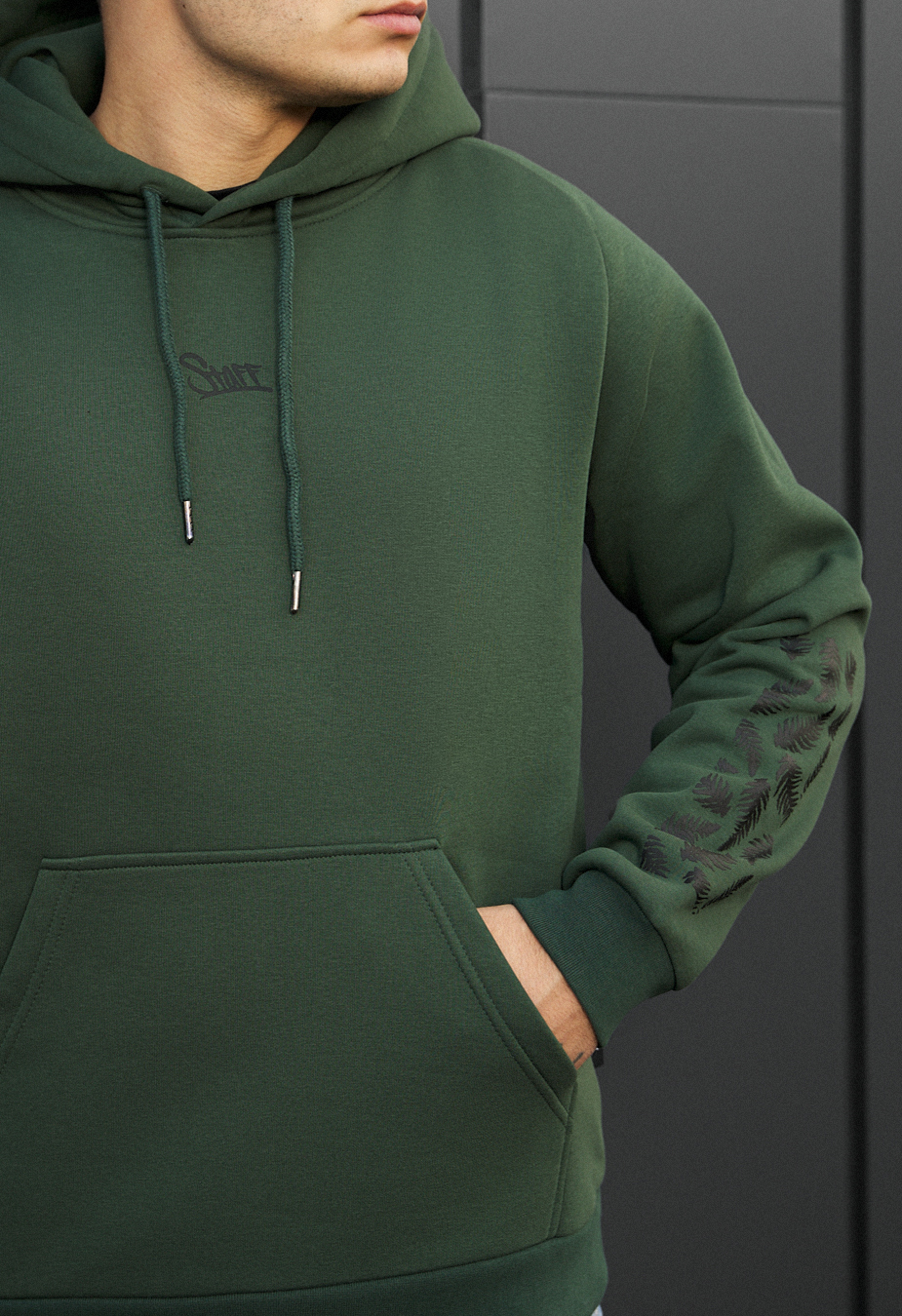 Bluza Staff logo & leafs fleece