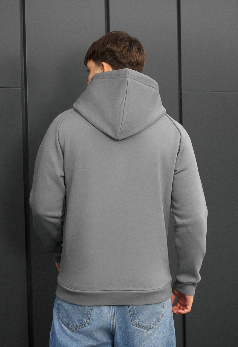 Bluza Staff gray logo fleece