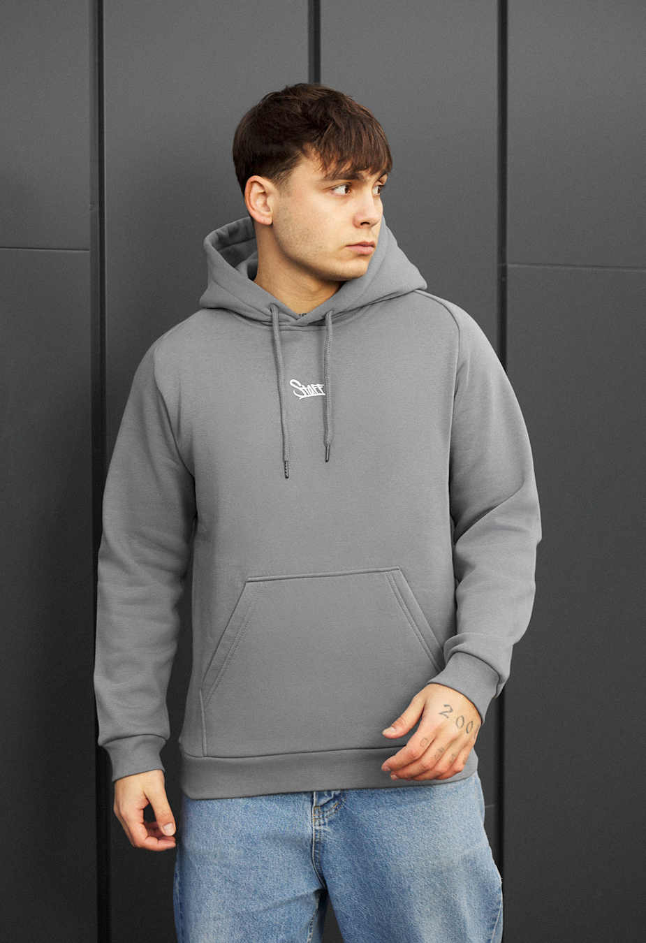 Bluza Staff gray logo fleece
