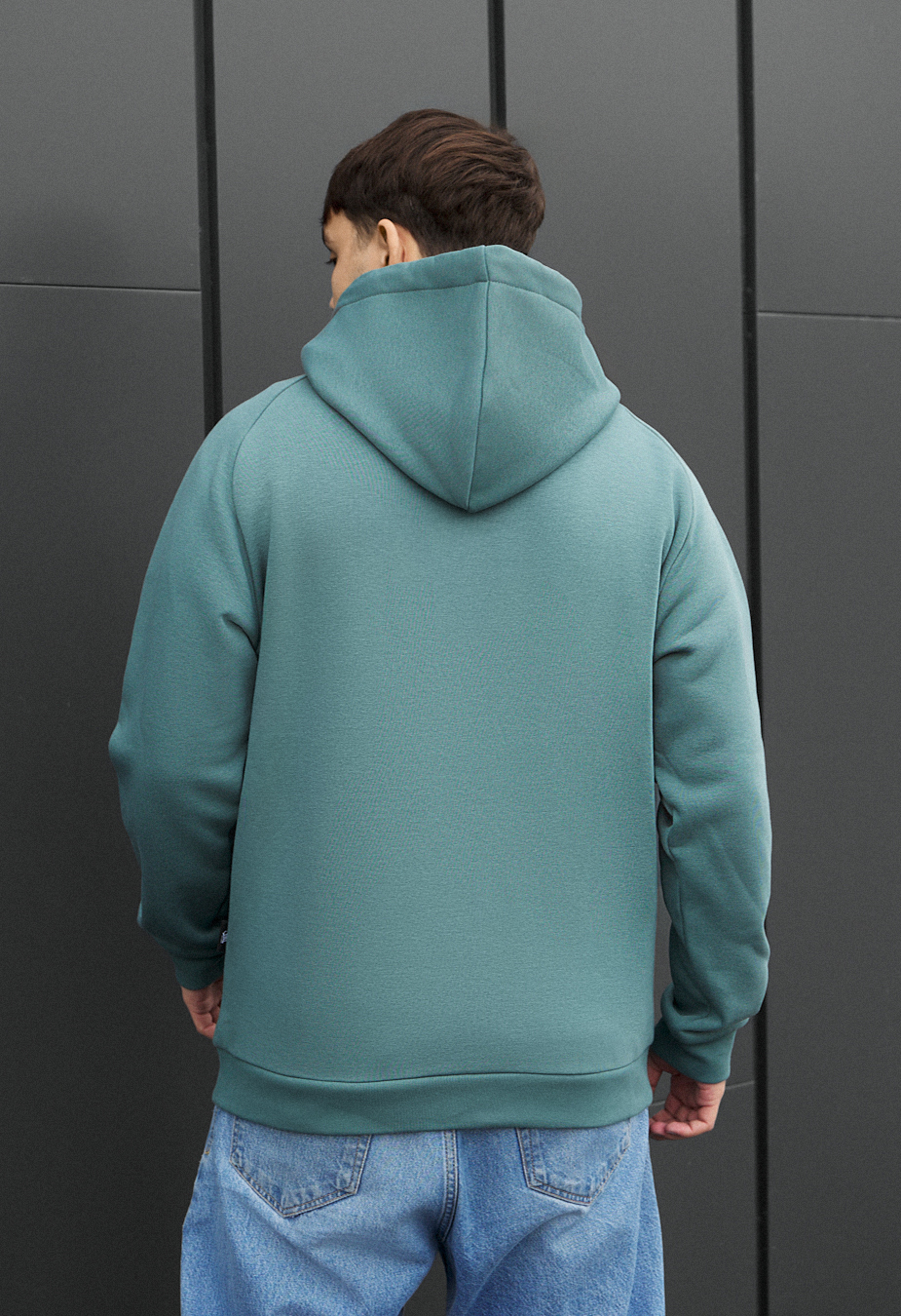 Bluza Staff turquoise logo fleece