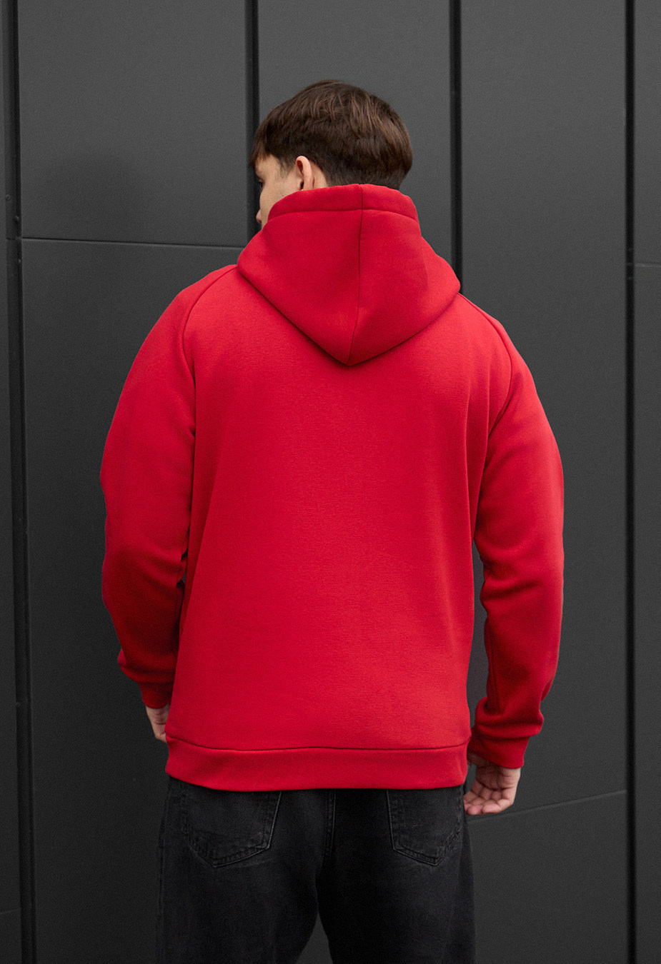 Bluza Staff red logo fleece