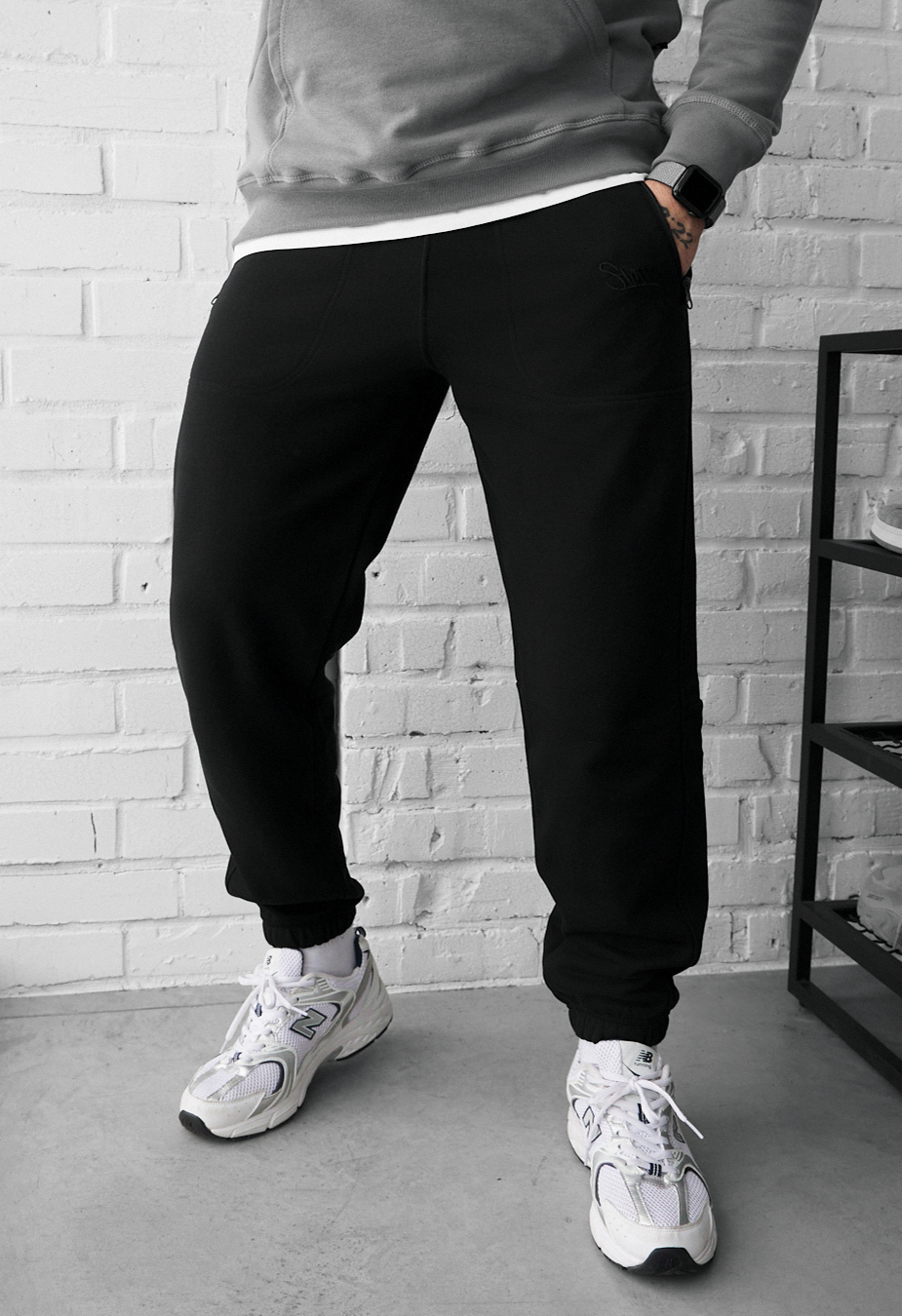 Spodnie dresowe Staff che black