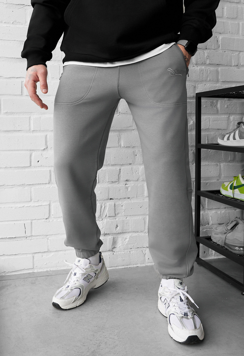 Spodnie dresowe Staff che gray