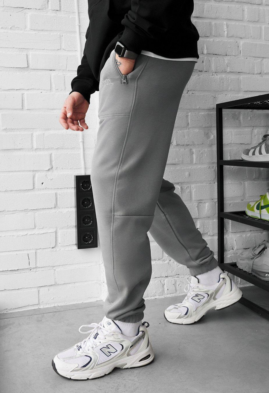 Spodnie dresowe Staff che gray