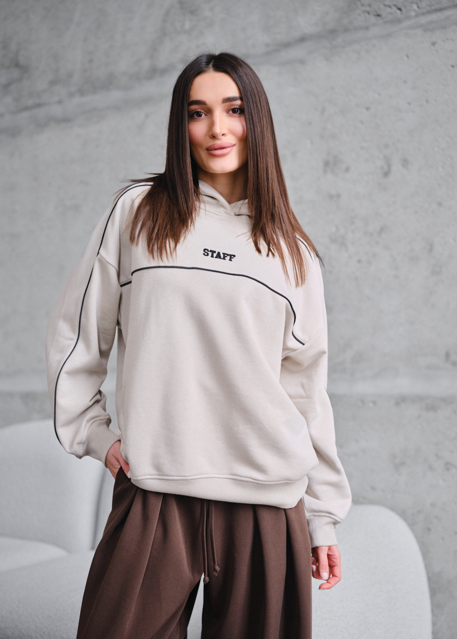 Bluza Staff jo light beige reflective
