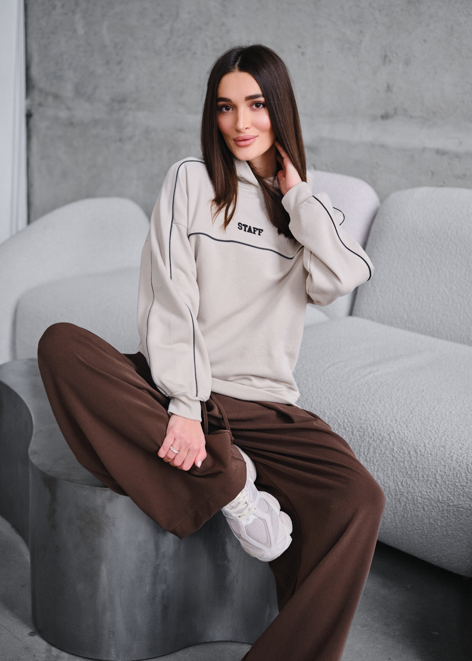Bluza Staff jo light beige reflective