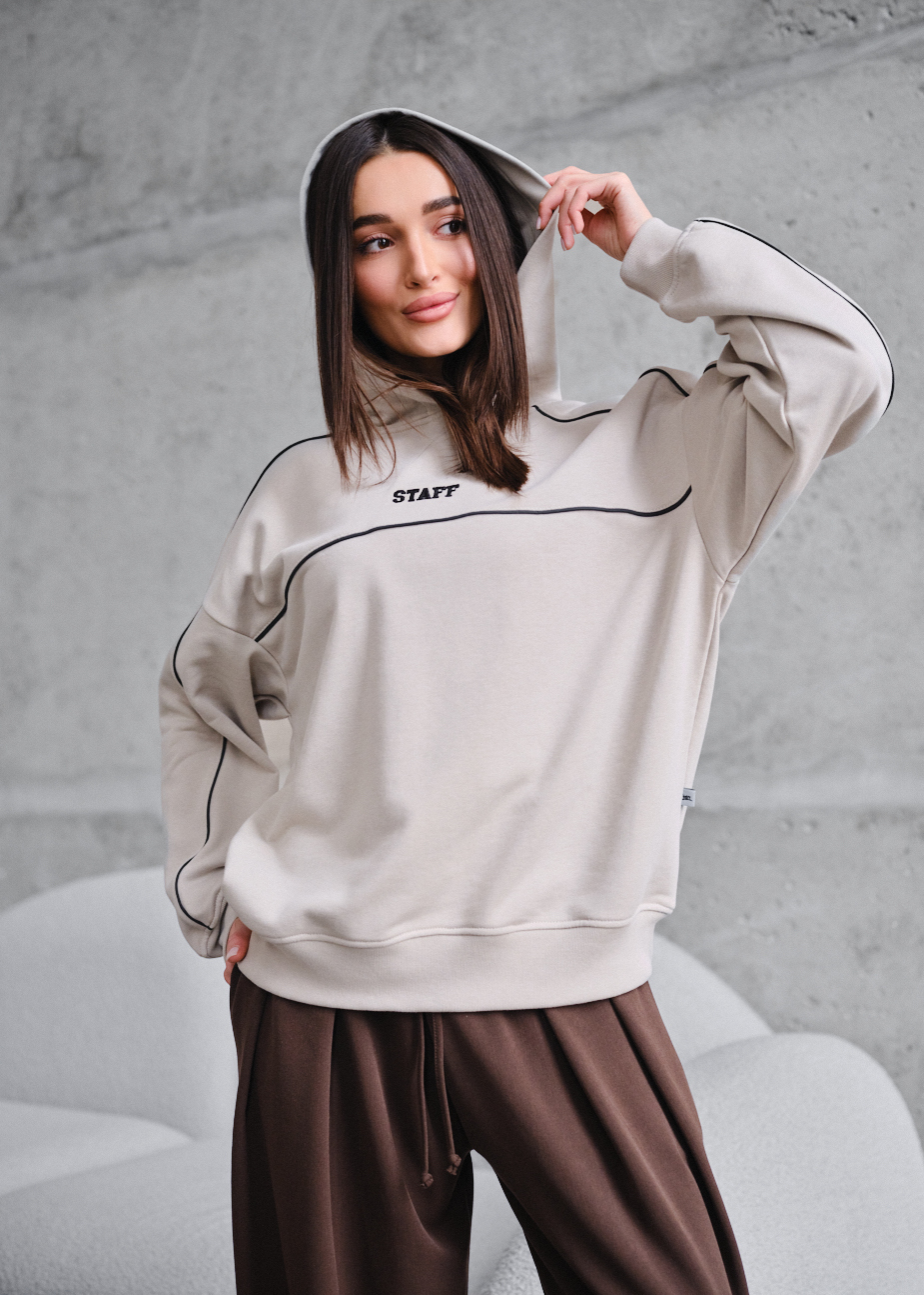 Bluza Staff jo light beige reflective