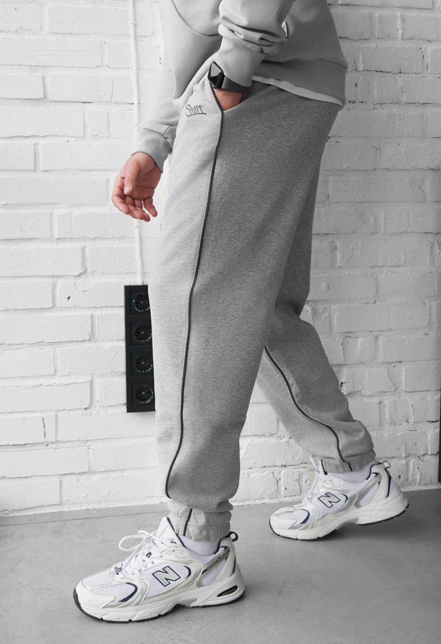 Spodnie dresowe Staff of gray melange reflective