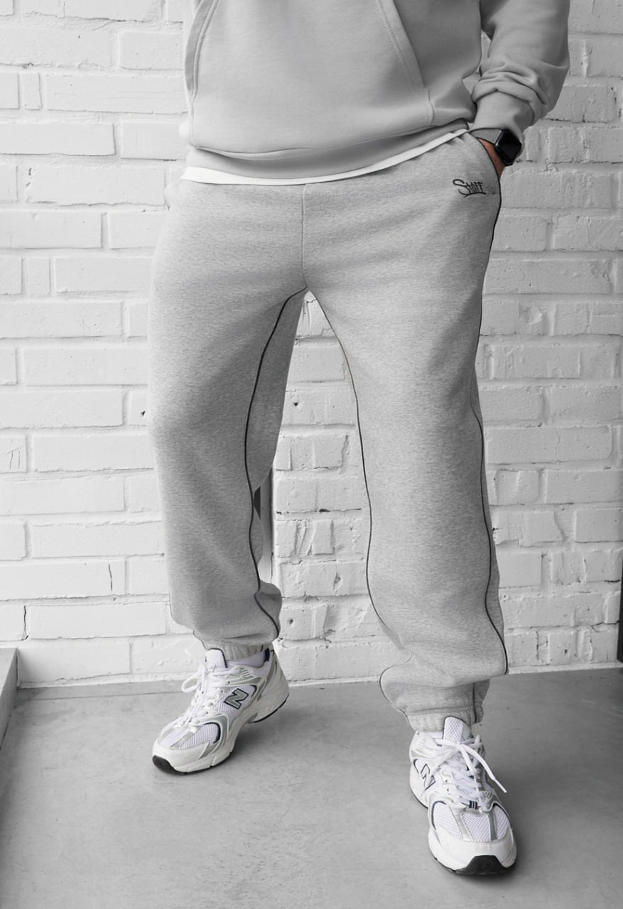 Spodnie dresowe Staff of gray melange reflective