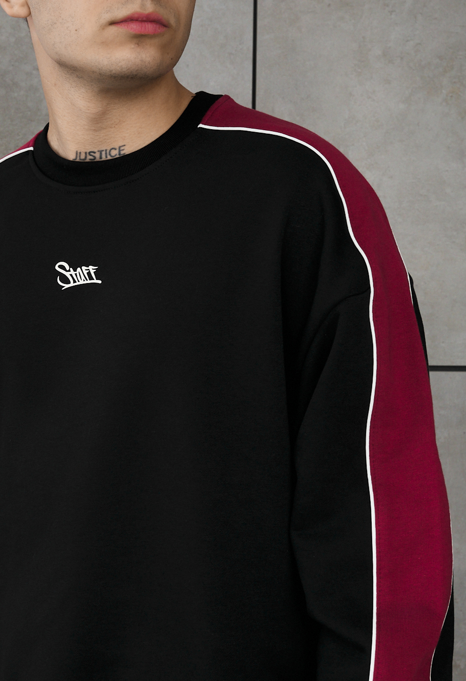 Dres Staff rin black & bordo reflective