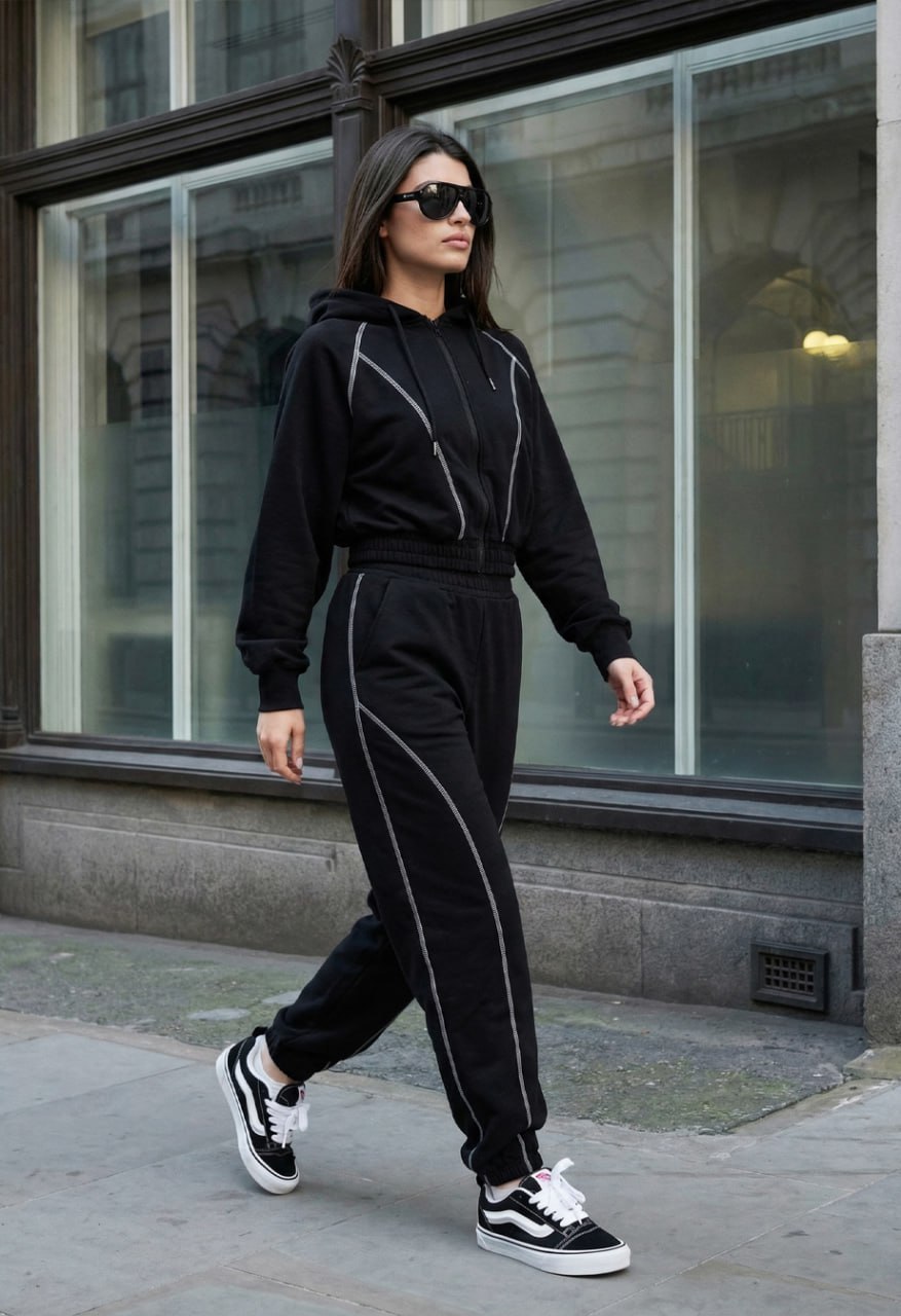 Dres Staff so black zip oversize