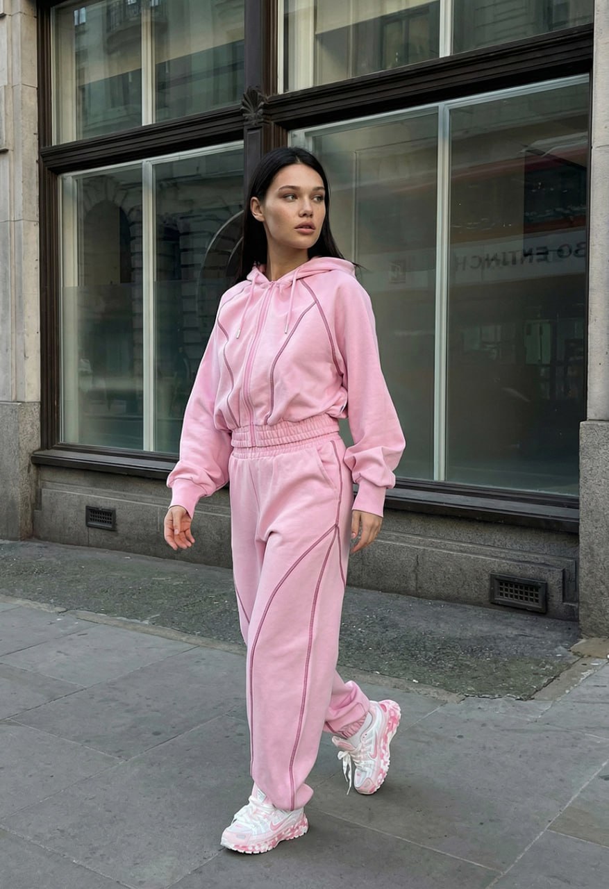 Dres Staff so pink zip oversize