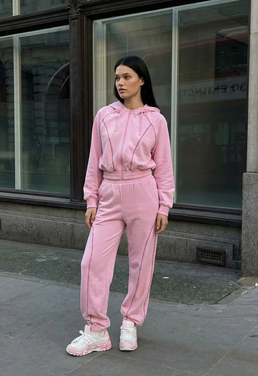 Dres Staff so pink zip oversize