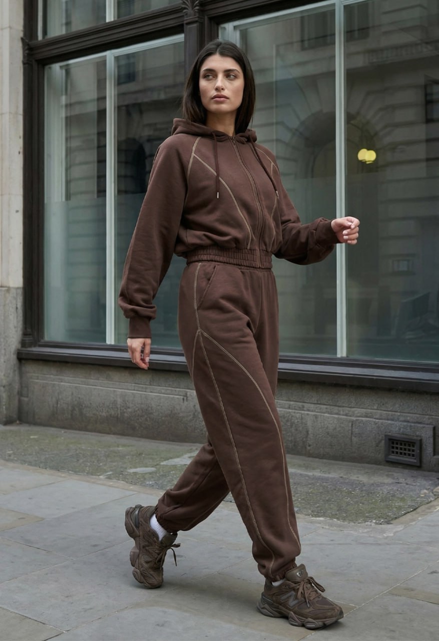 Dres Staff so brown zip oversize