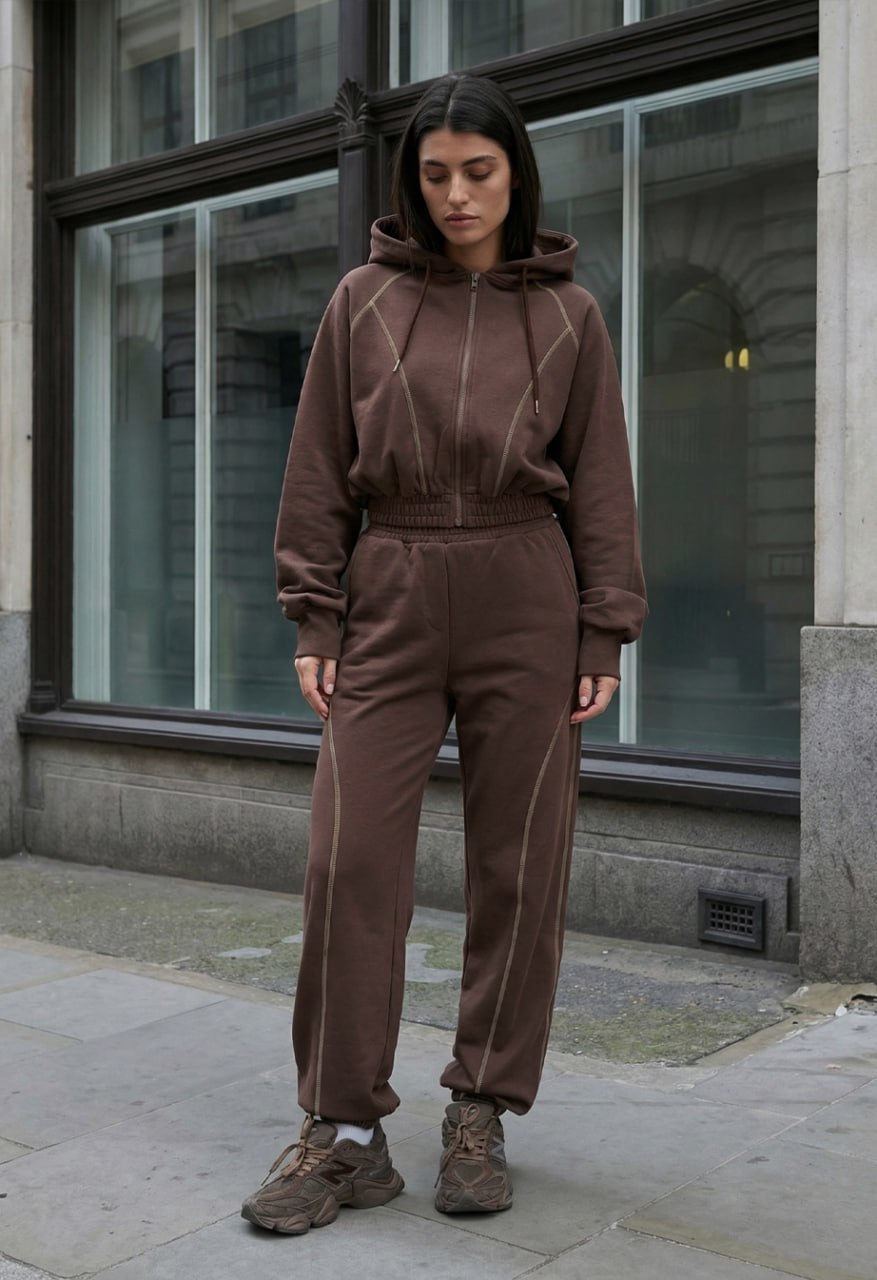 Dres Staff so brown zip oversize