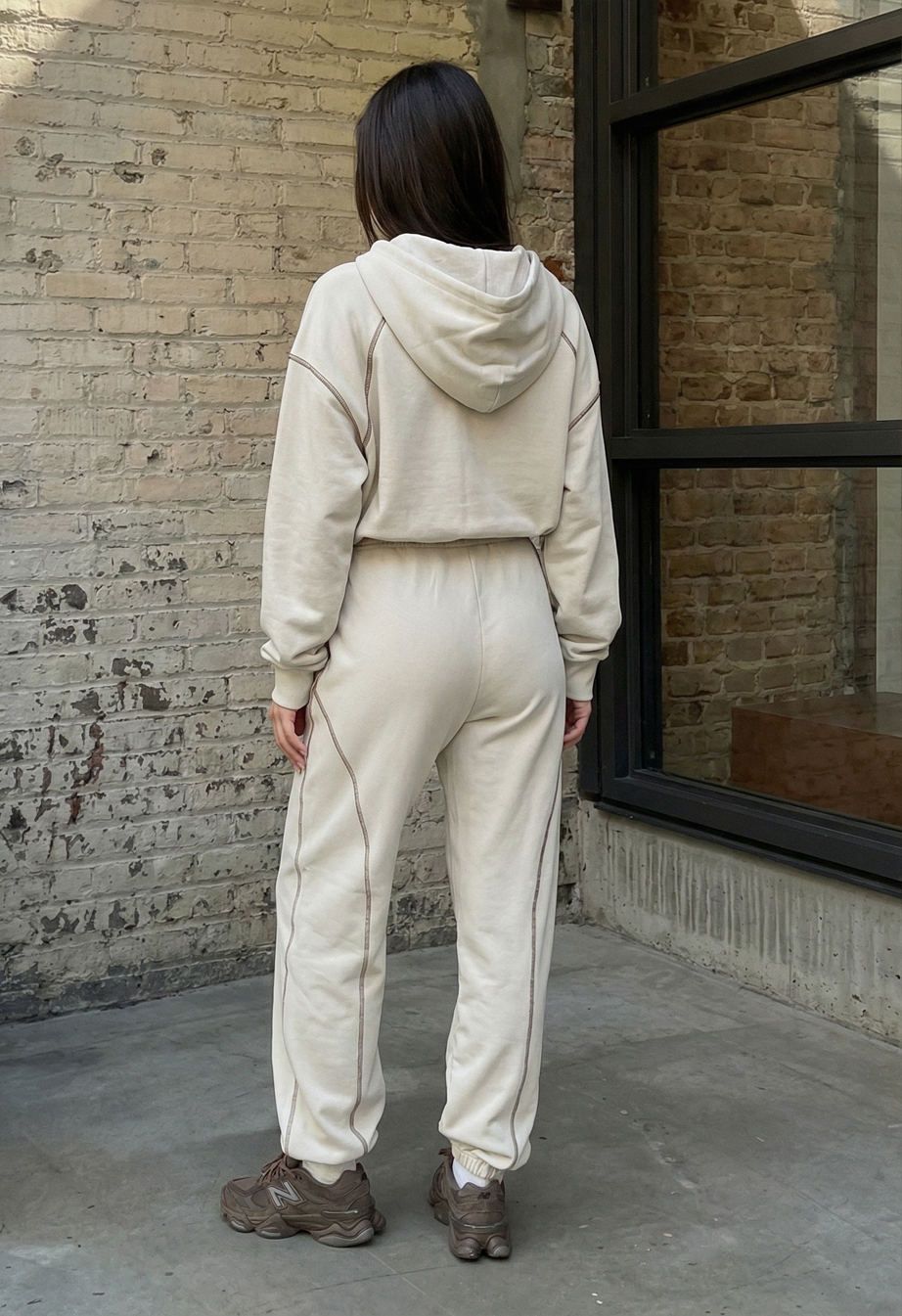 Komplet Staff so light beige zip oversize