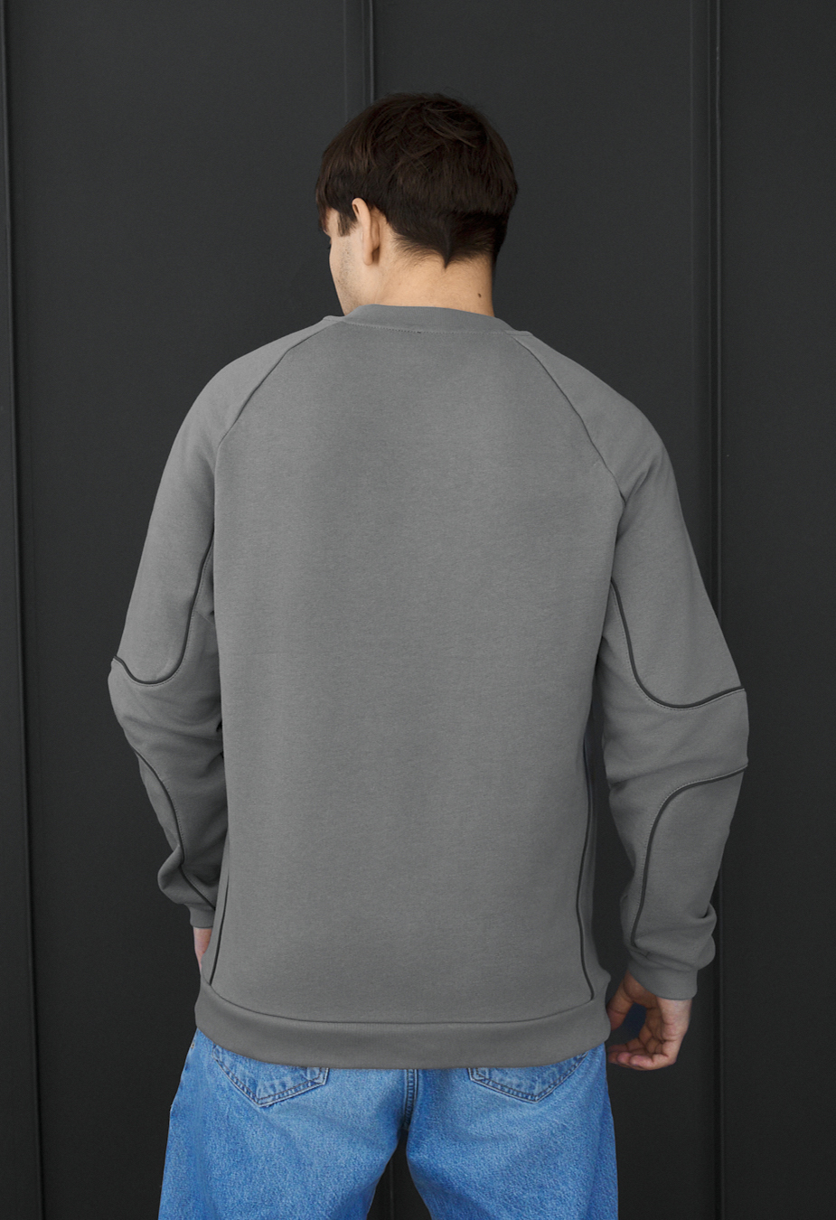 Bluza Staff gray logo reflective