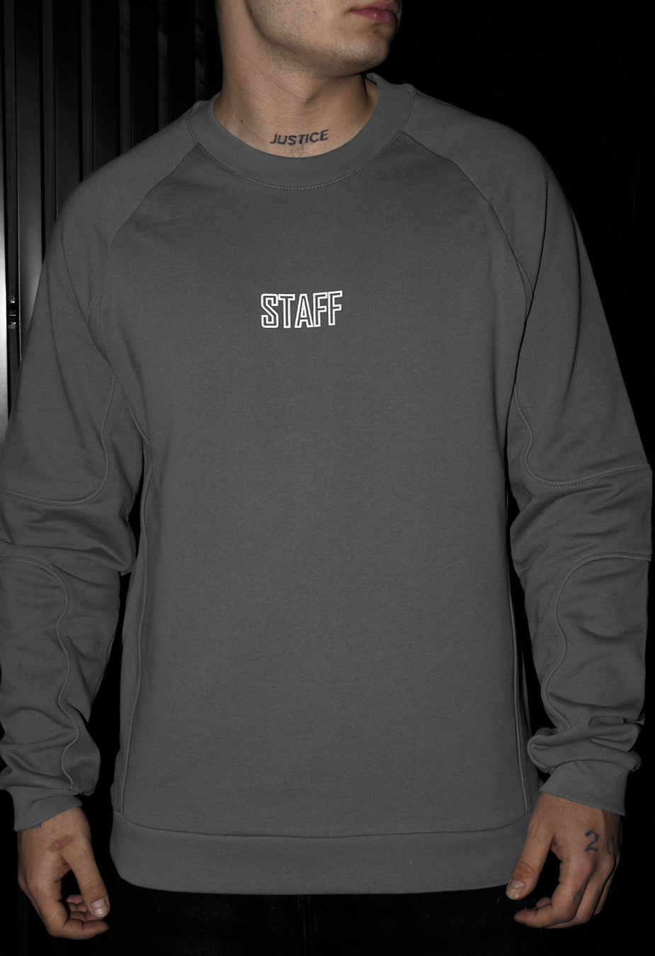 Bluza Staff gray logo reflective