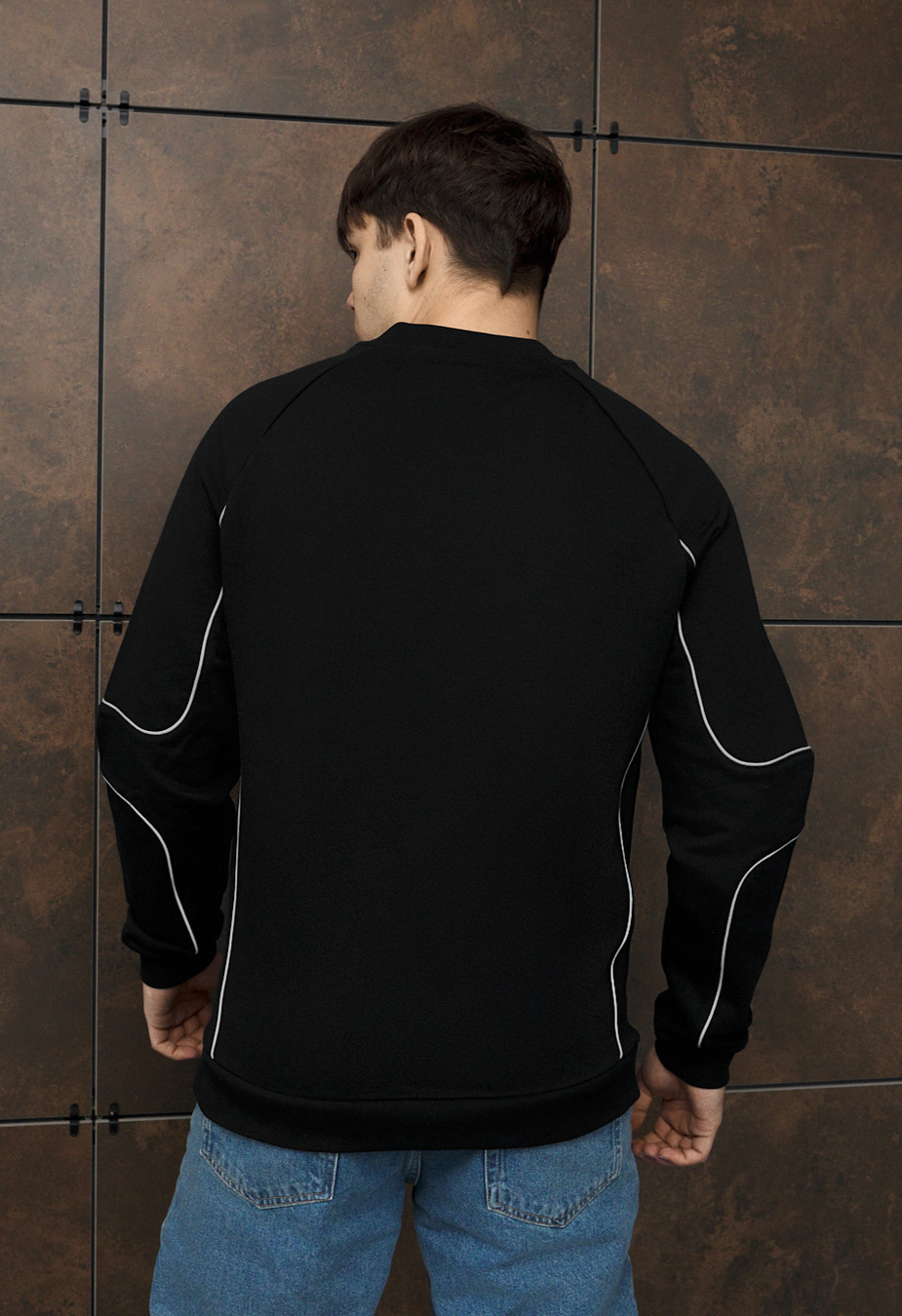 Bluza Staff black logo reflective