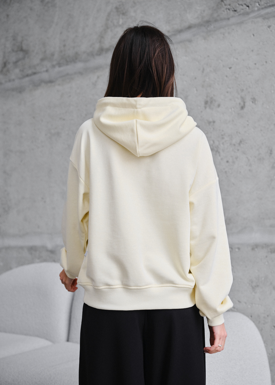 Bluza Staff fiz milk zip oversize