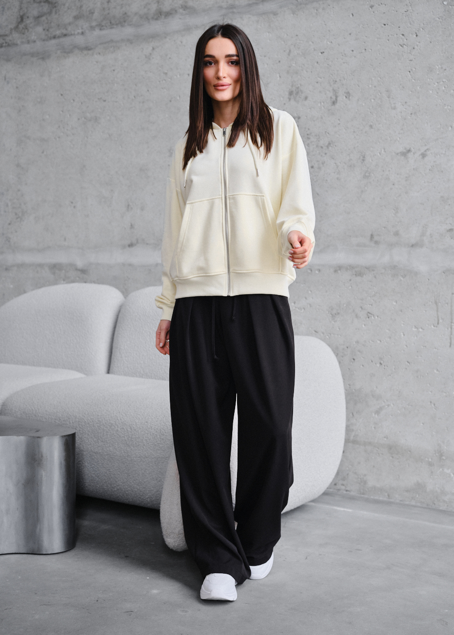 Bluza Staff fiz milk zip oversize