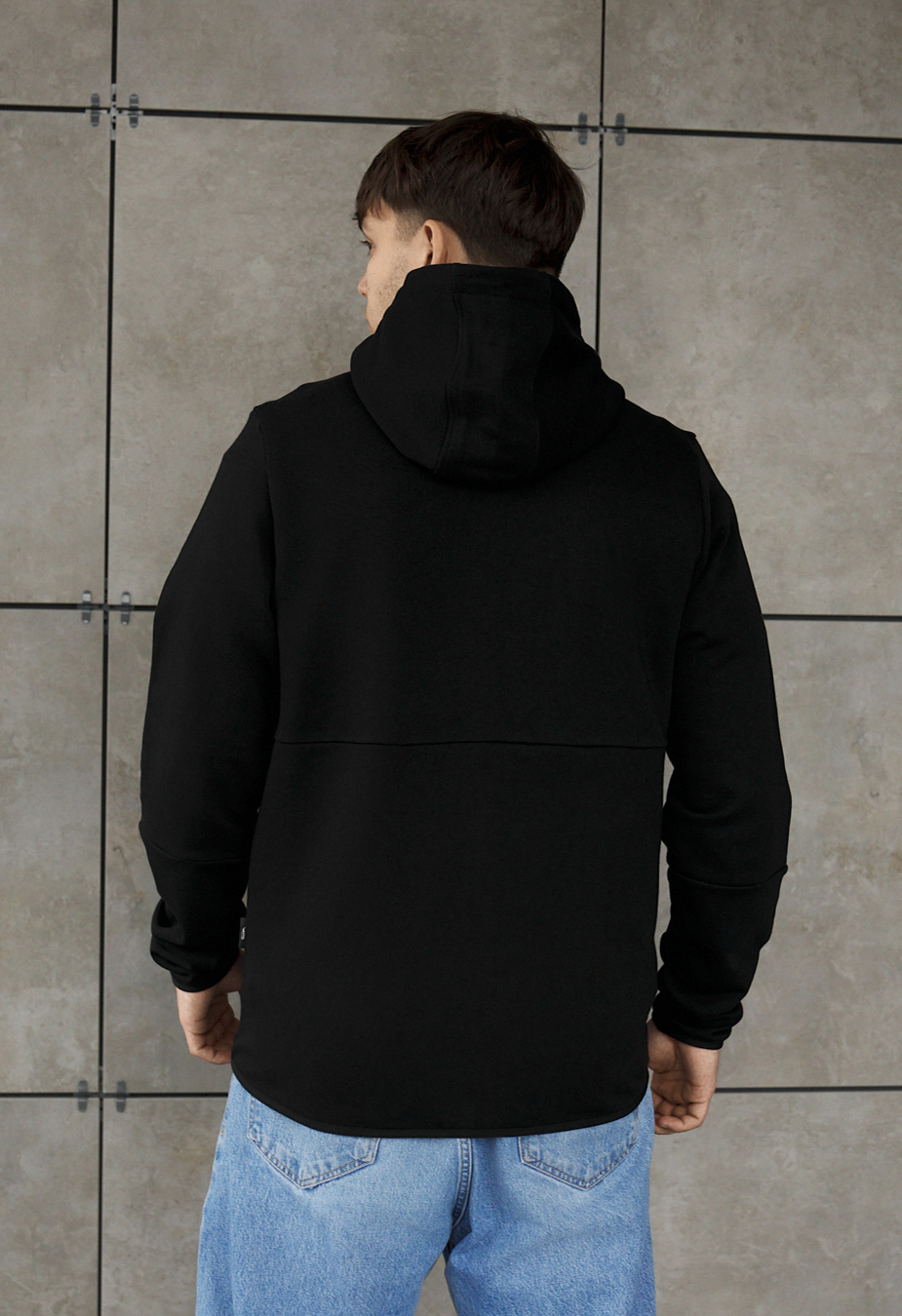 Bluza Staff logo zip black