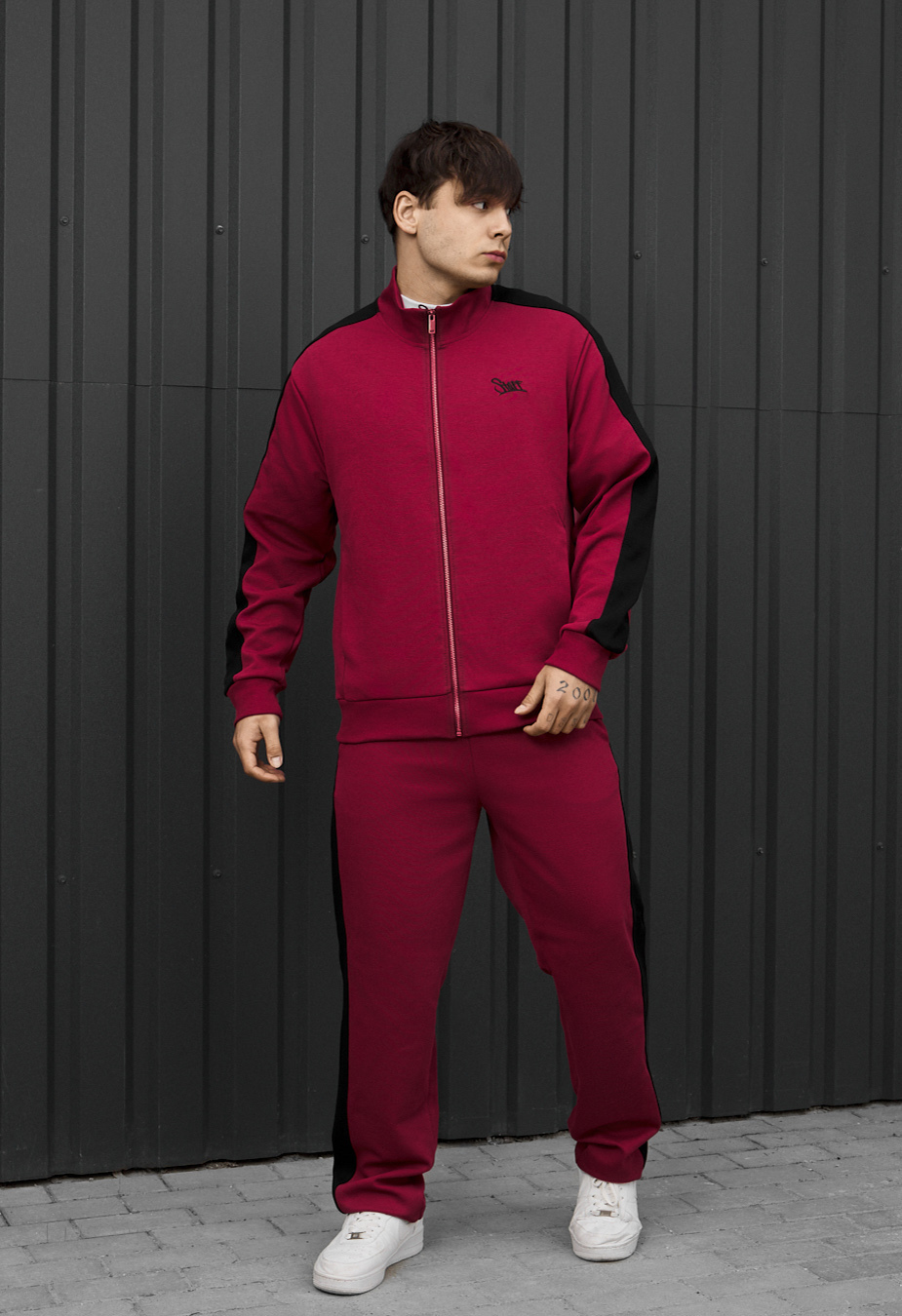 Dres Staff el zip logo bordo & black