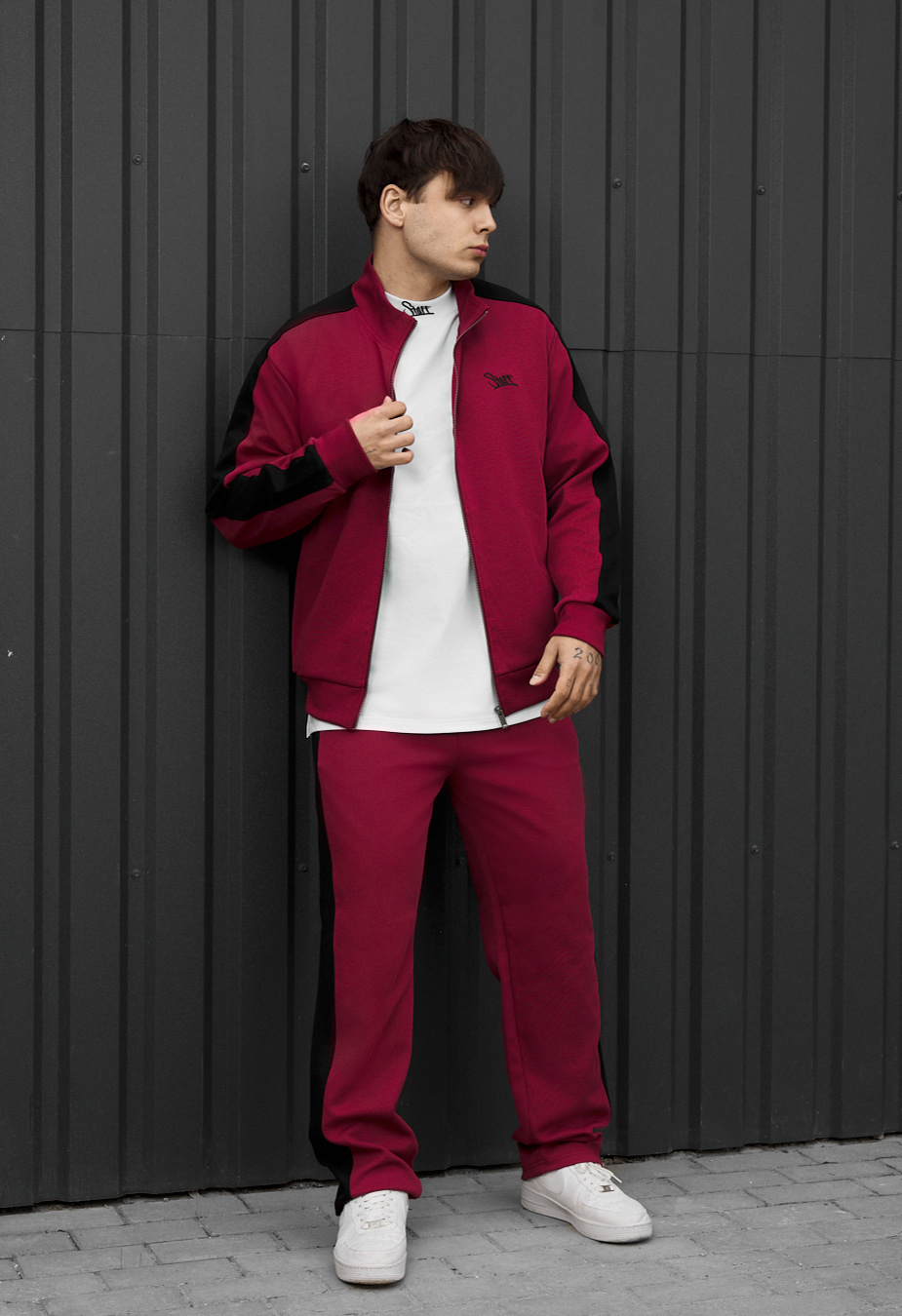 Dres Staff el zip logo bordo & black