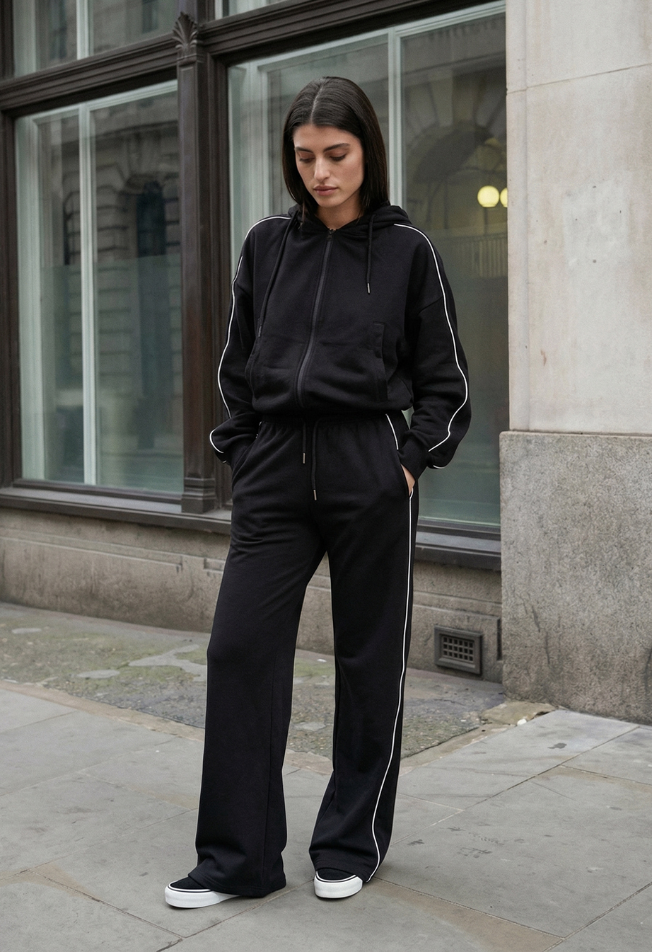 Dres Staff ur zip reflective black