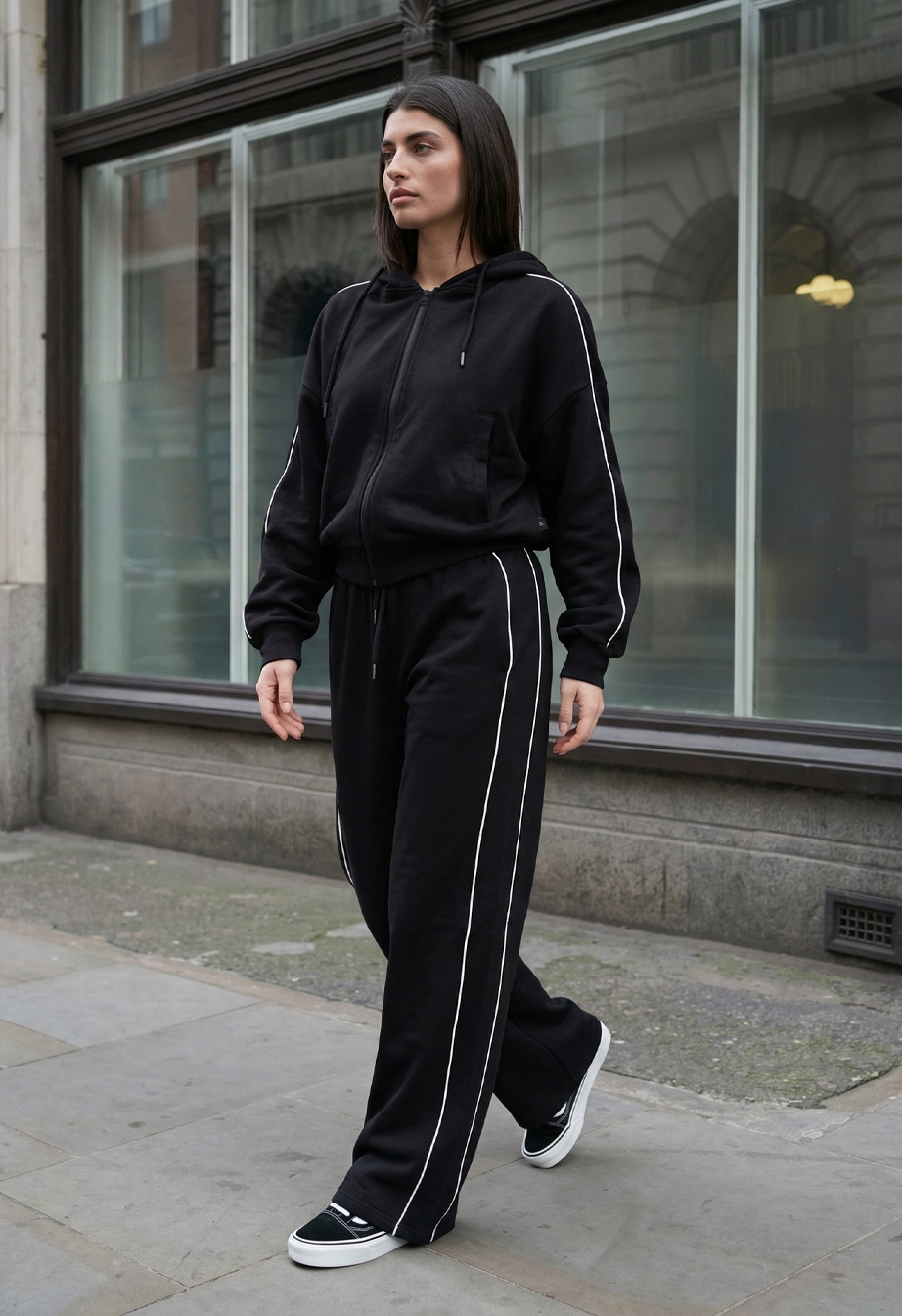 Dres Staff ur zip reflective black