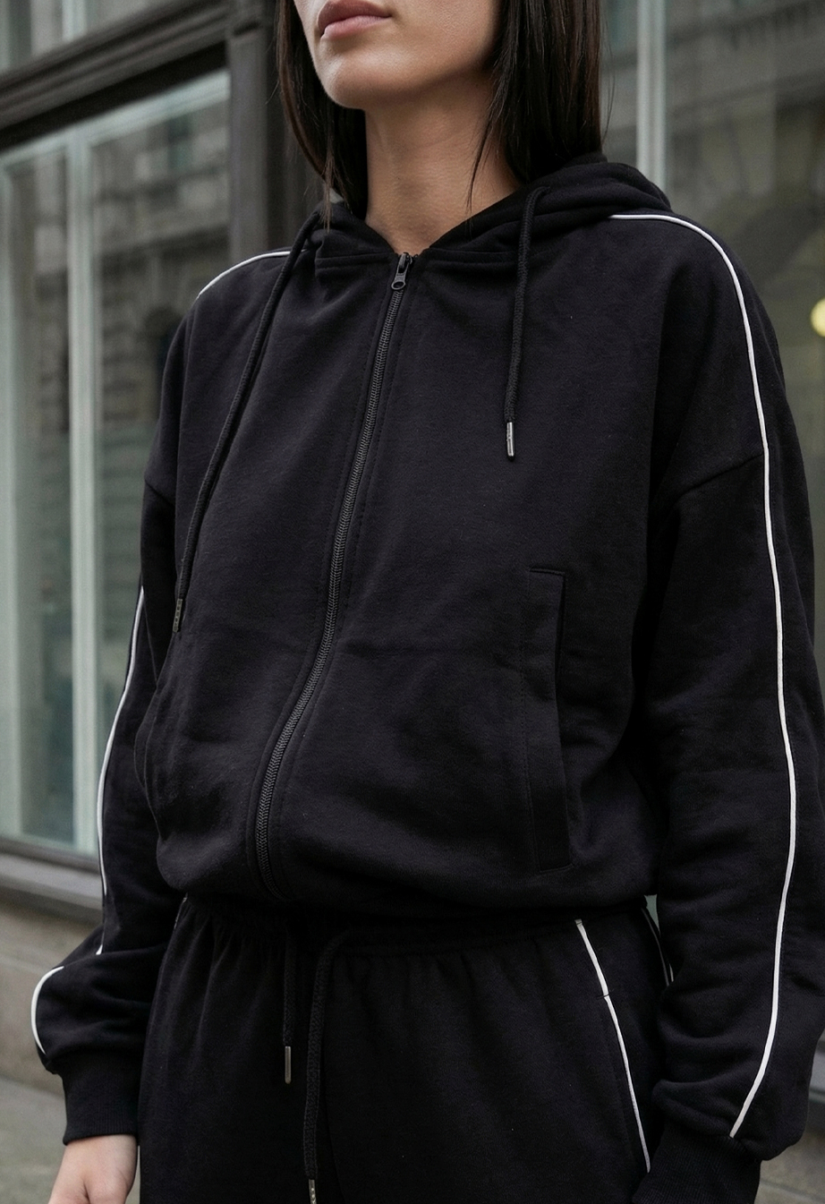 Dres Staff ur zip reflective black