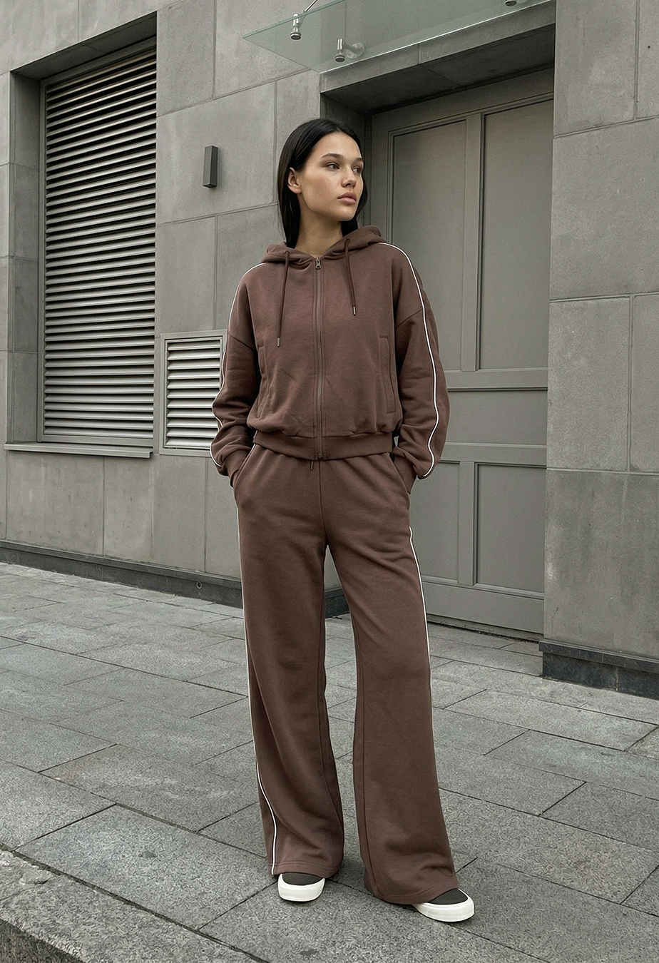 Dres Staff ur zip reflective brown