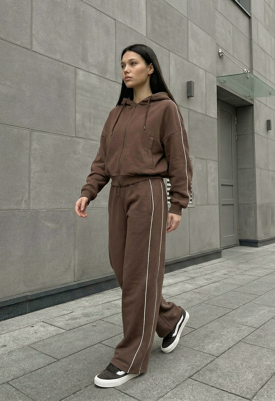 Dres Staff ur zip reflective brown