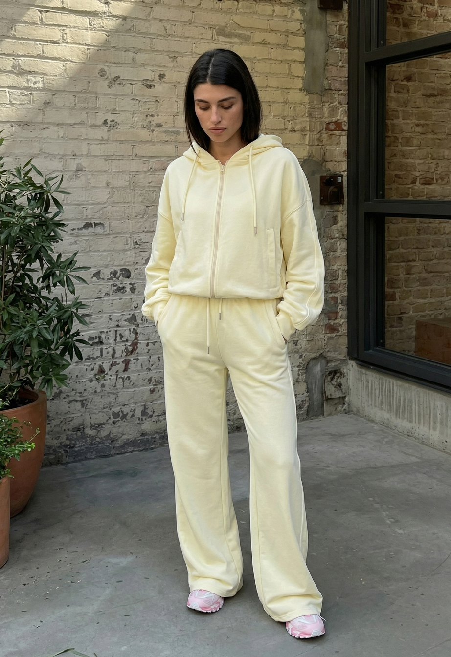 Dres Staff ur zip reflective light lemon