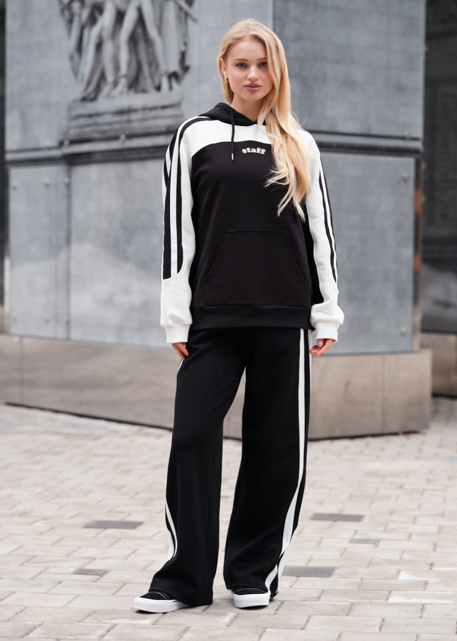 Bluza Staff pas logo black & white