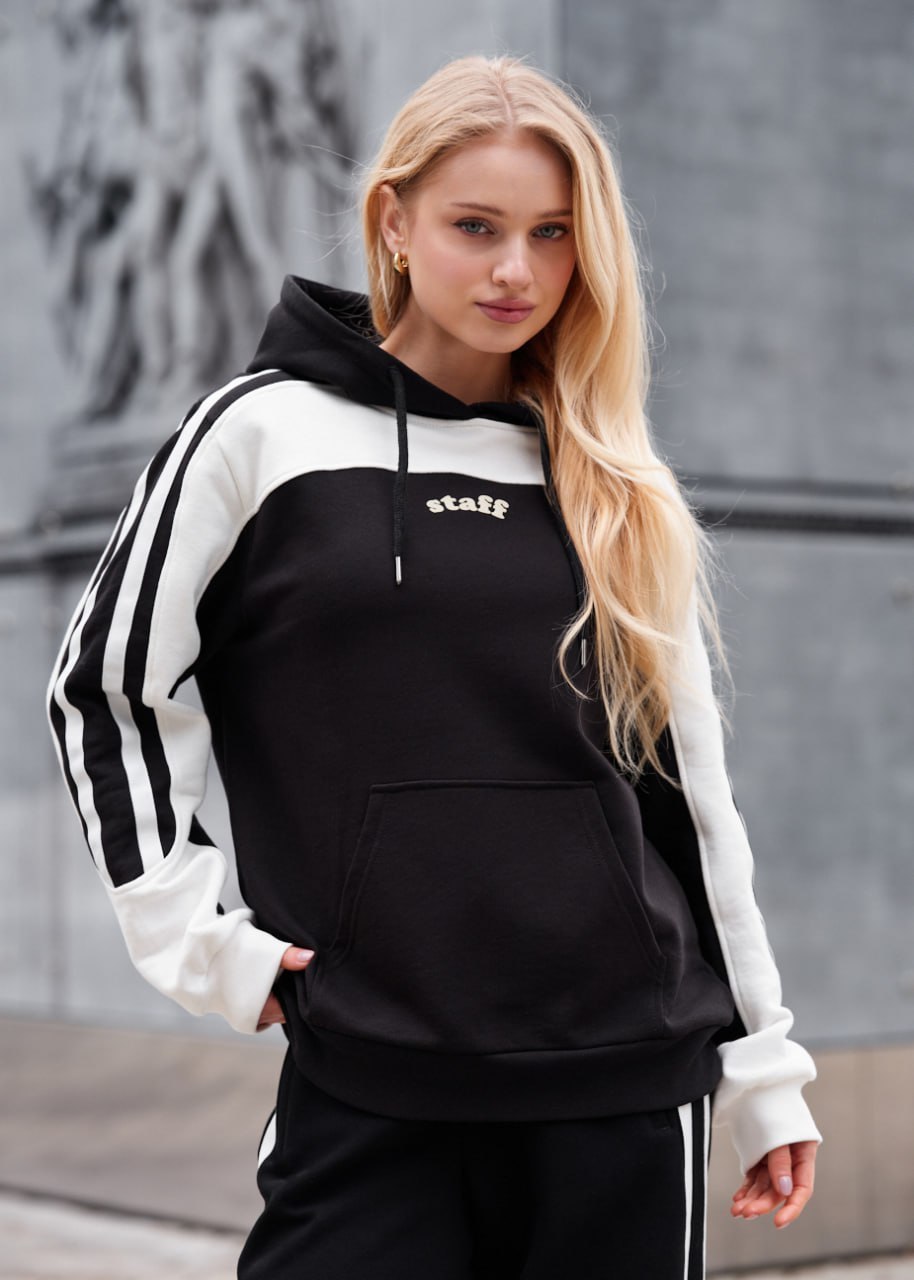 Bluza Staff pas logo black & white