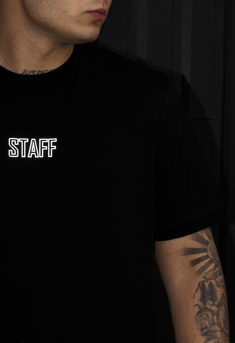 Koszulka Staff lu black logo reflective