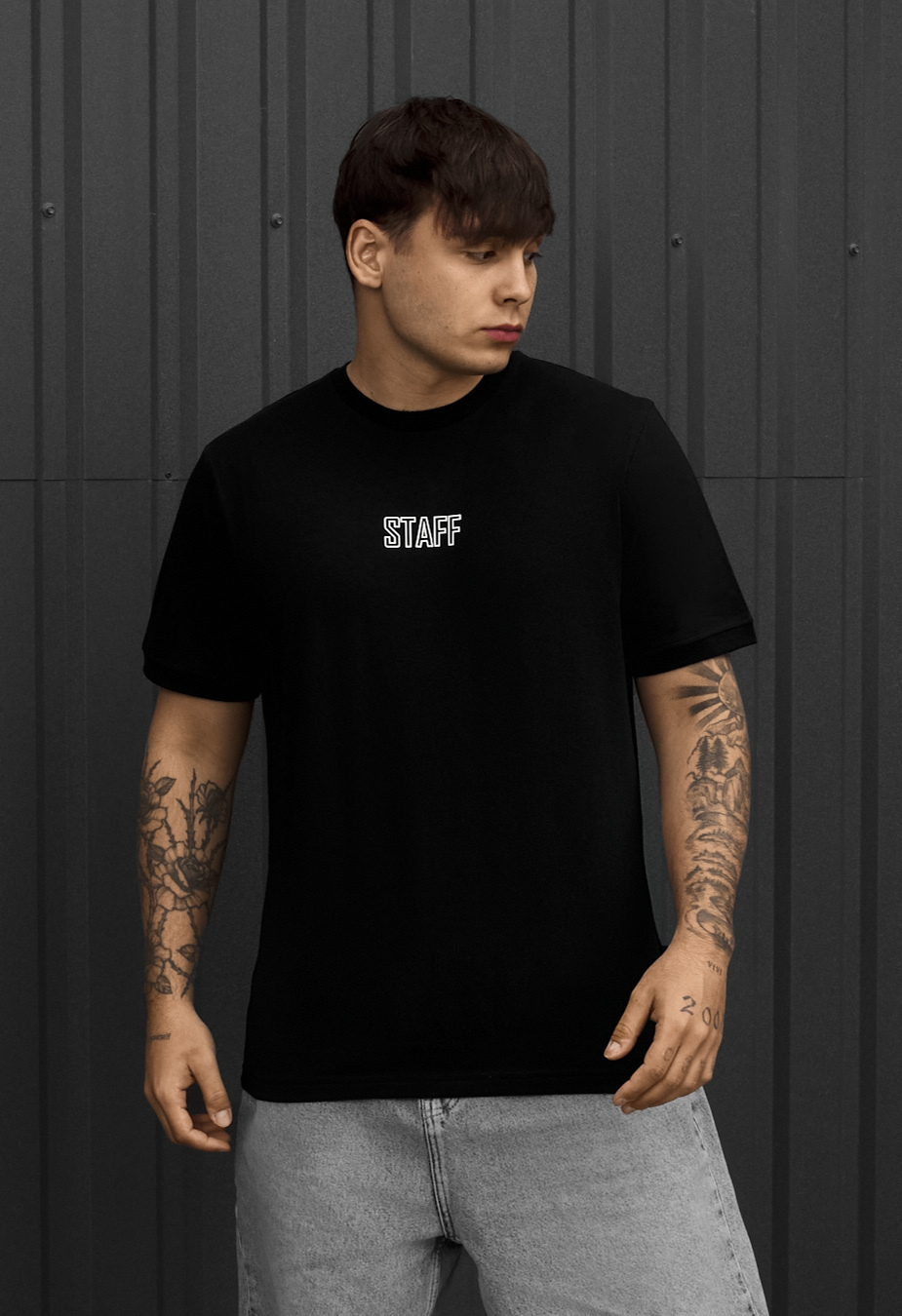 Koszulka Staff lu black logo reflective
