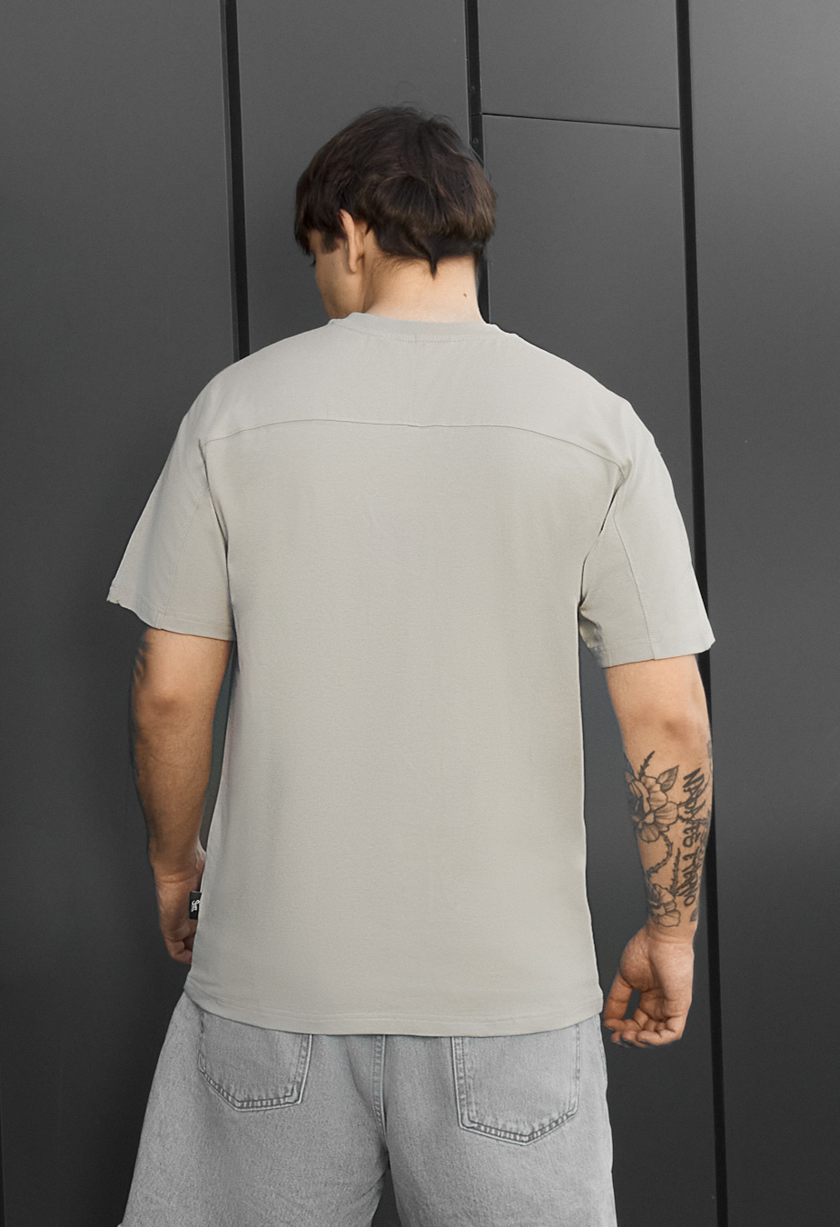 Koszulka Staff light gray reglan
