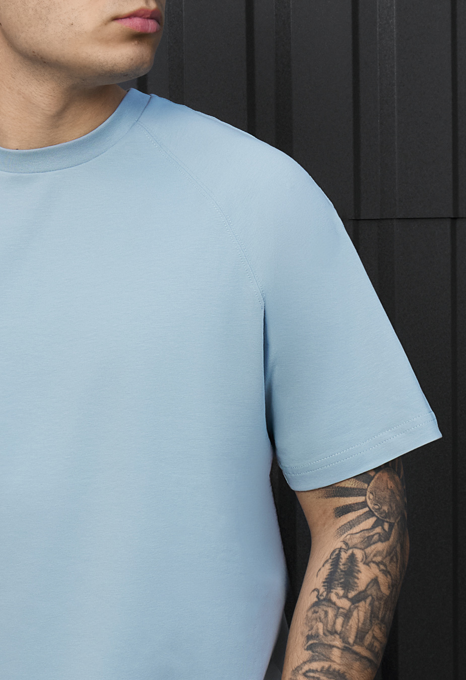 Koszulka Staff light blue reglan