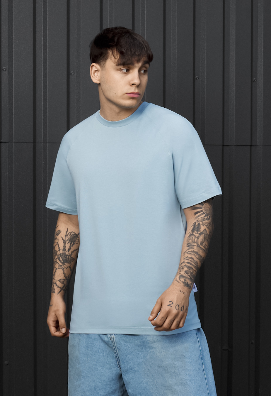 Koszulka Staff light blue reglan