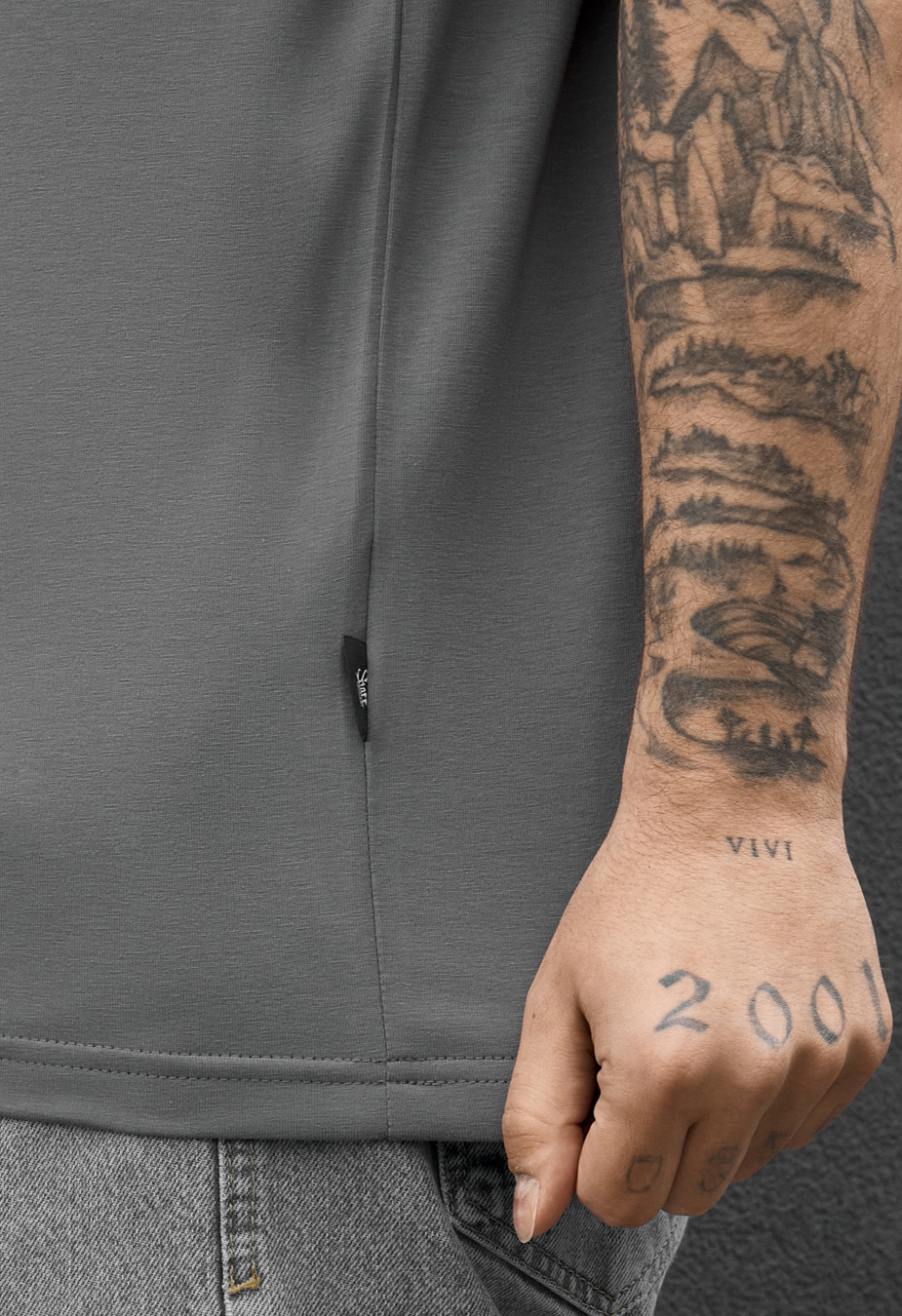 Koszulka Staff dark gray reglan