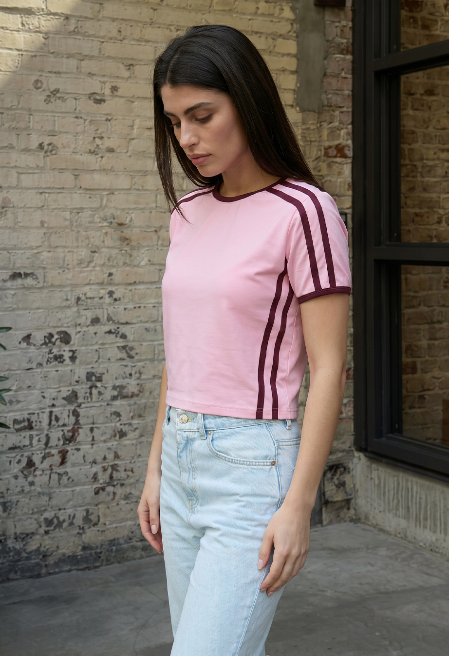 Koszulka Staff ti pink & stripes